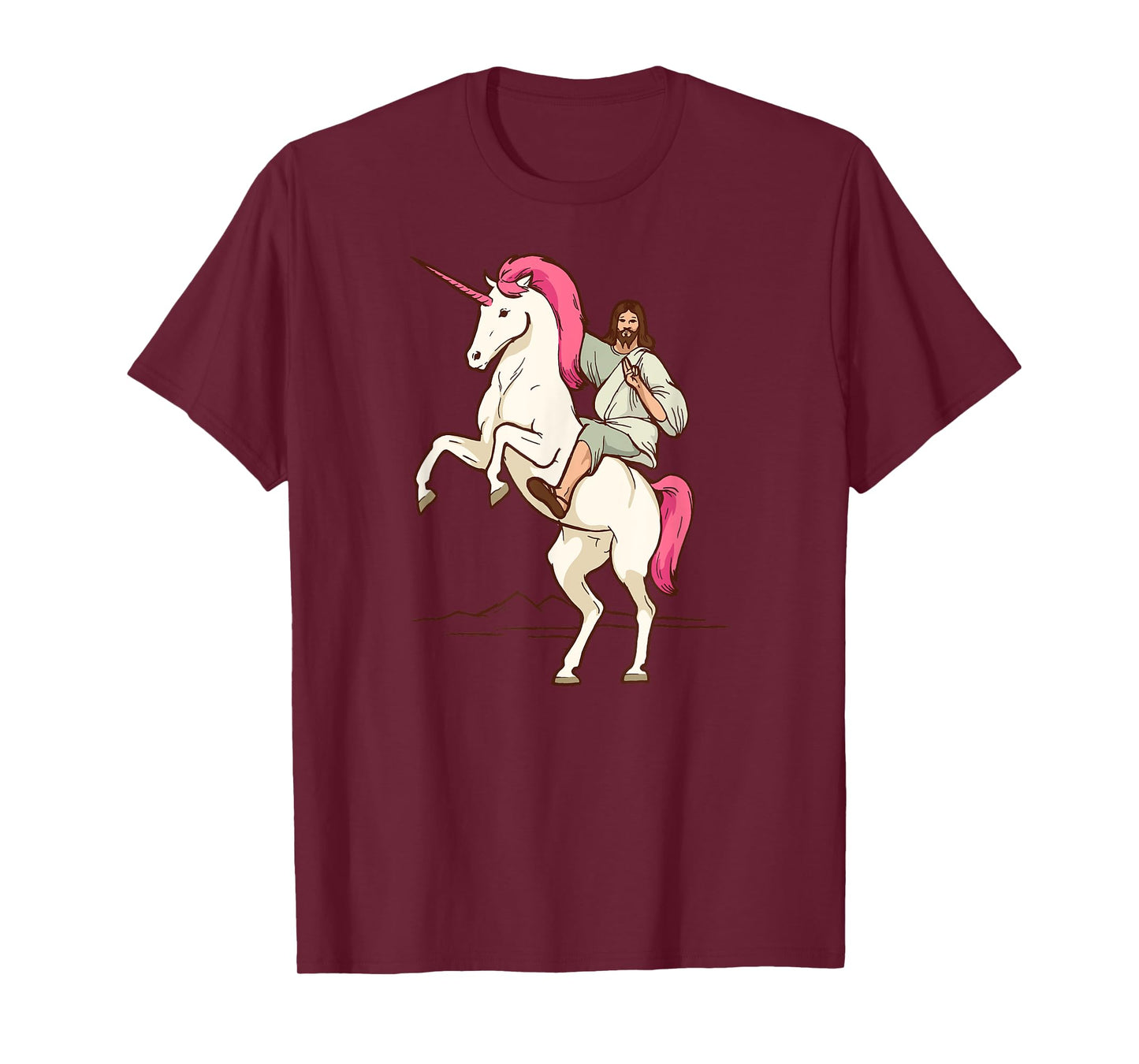 Jesus on Unicorn - Jesus Christ Riding a Unicorn T-Shirt