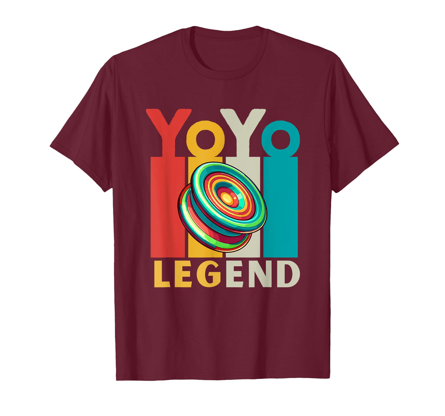 Yo-Yo Player Toy | Vintage Lettering Yoyo Legend T-Shirt
