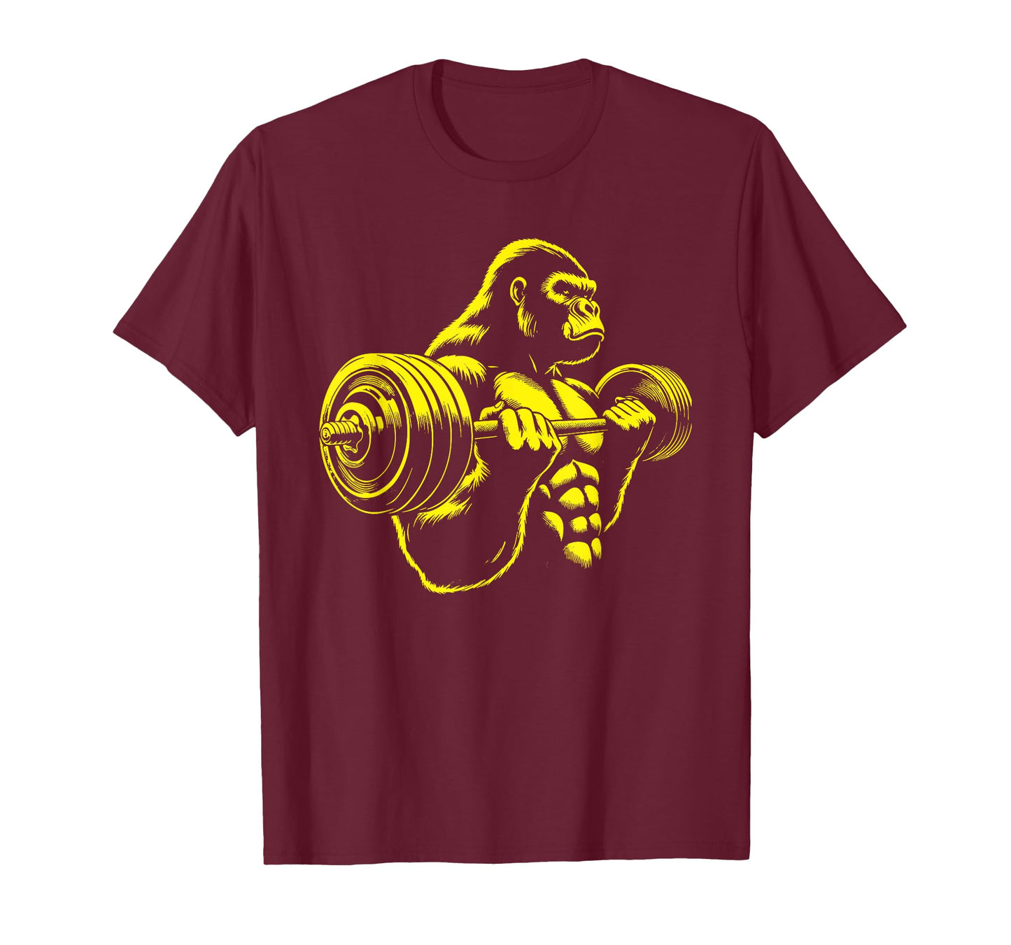 Gorilla Monkey Gym Weight Lifting Bodybuilding Workout T-Shirt