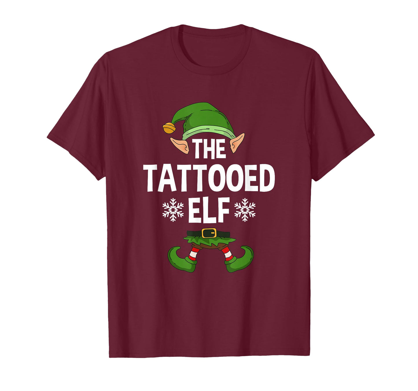 The Tattooed Elf Party Family Group Matching X-Mas Tattoo T-Shirt
