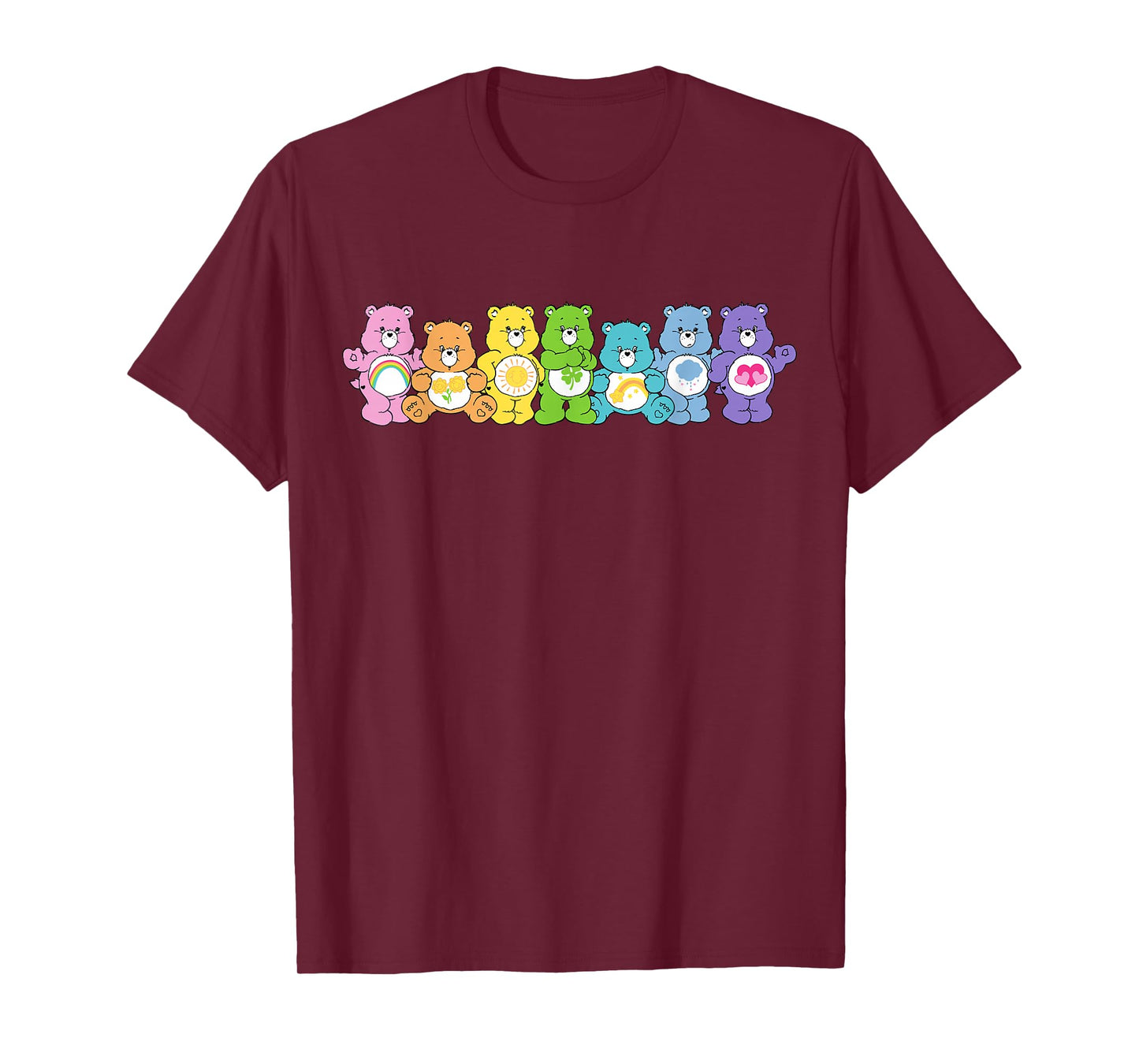 Care Bears Rainbow Kingdom Original Bears Line Up T-Shirt