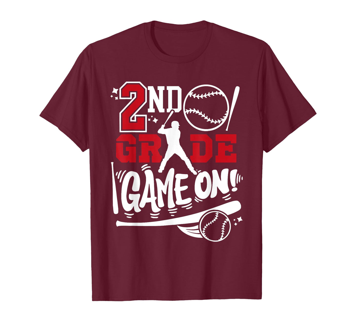 2nd Grade Game On First Day of School Baseball Second Grade T-Shirt