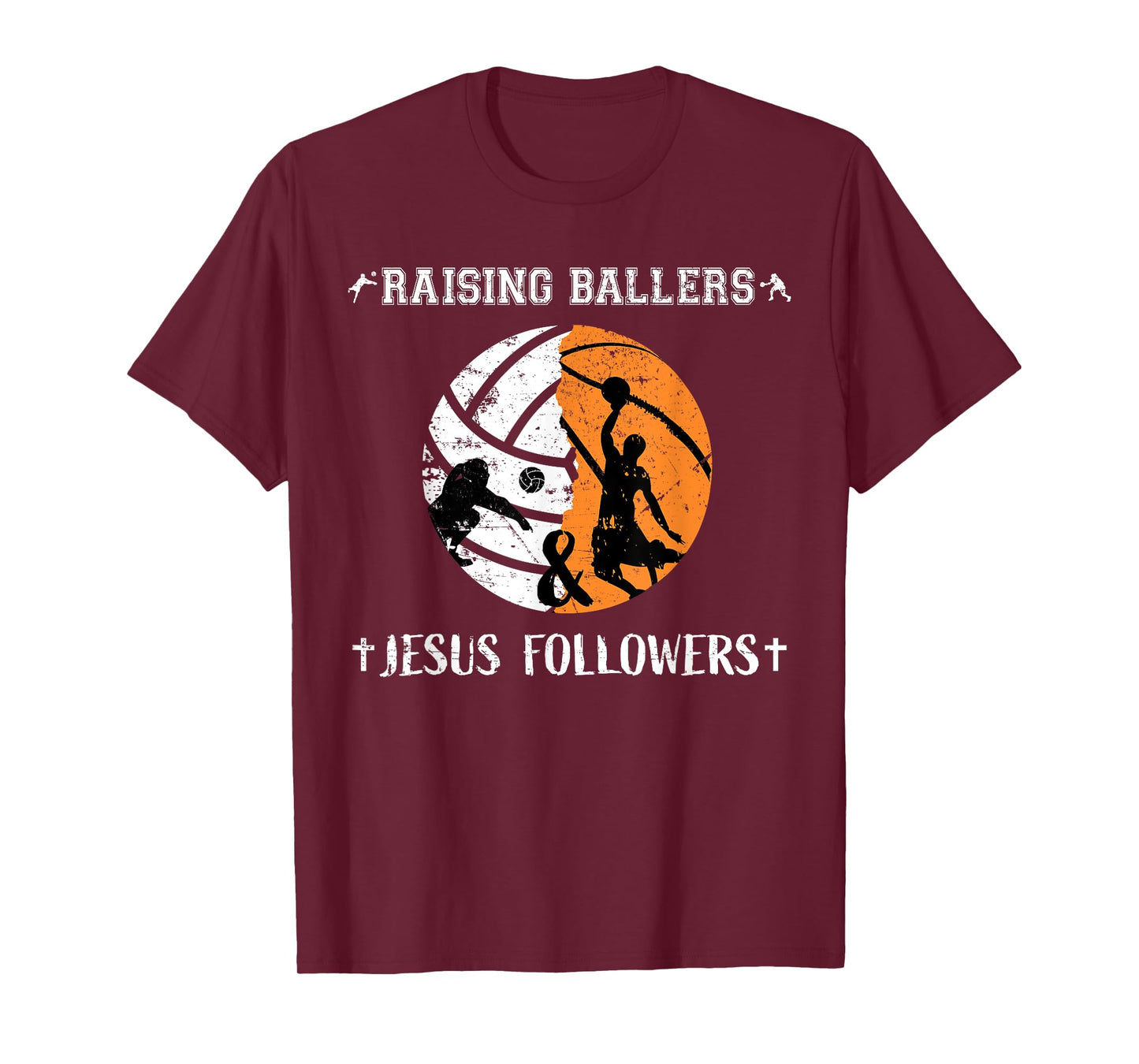 Jesus Basketball Dad Shirts Men Women Gifts Volleyball Mom T-Shirt
