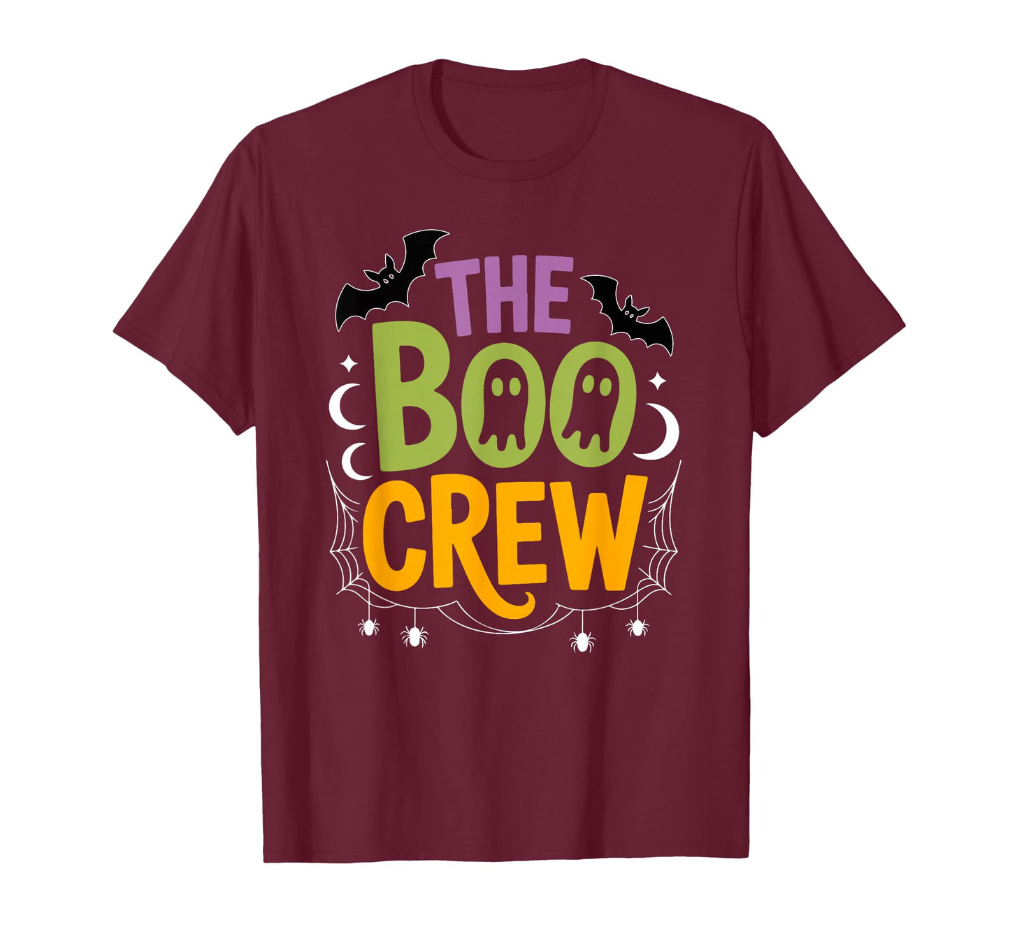 Halloween Ghost The Boo Crew Costume Matching Women Kids Men T-Shirt