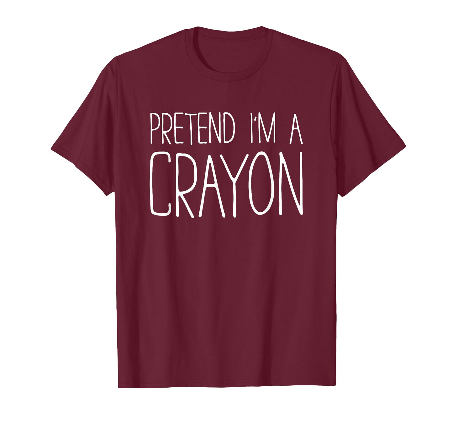 Pretend I'm A Crayon Shirt Adult Kids Men Women Costume T-Shirt