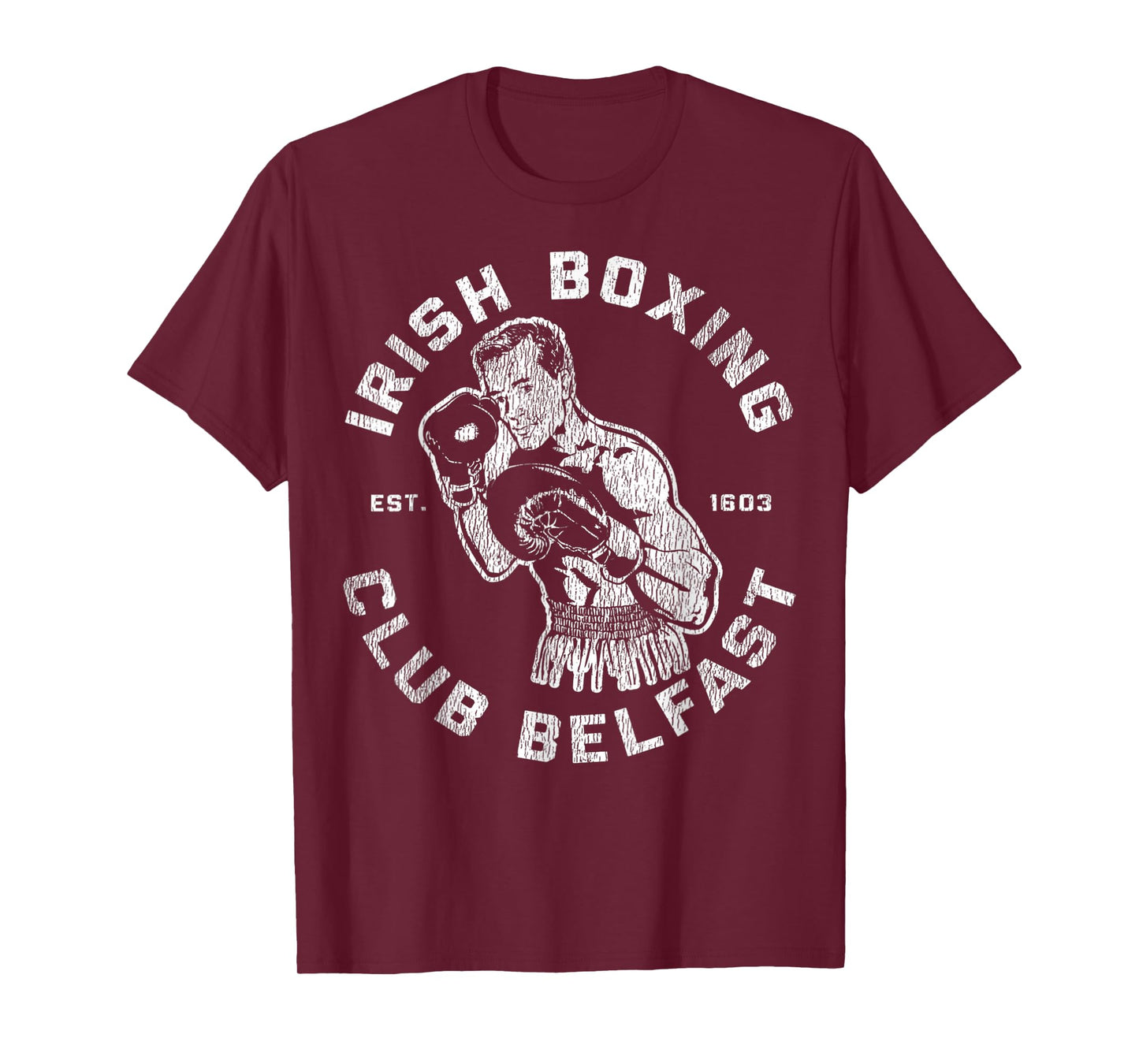 Vintage Irish Boxing Club Belfast Est. 1603 Men Boxer T-Shirt
