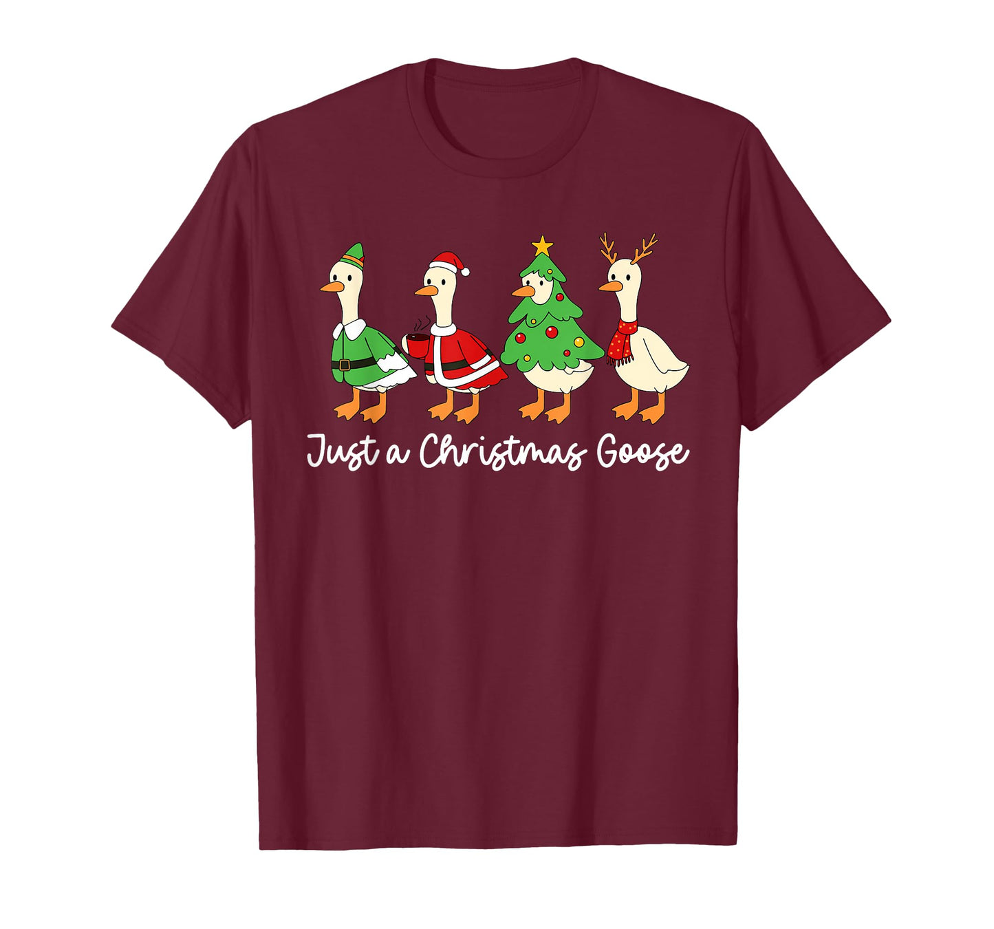 Just A Christmas Goose Funny Christmas Xmas Pajamas Family T-Shirt