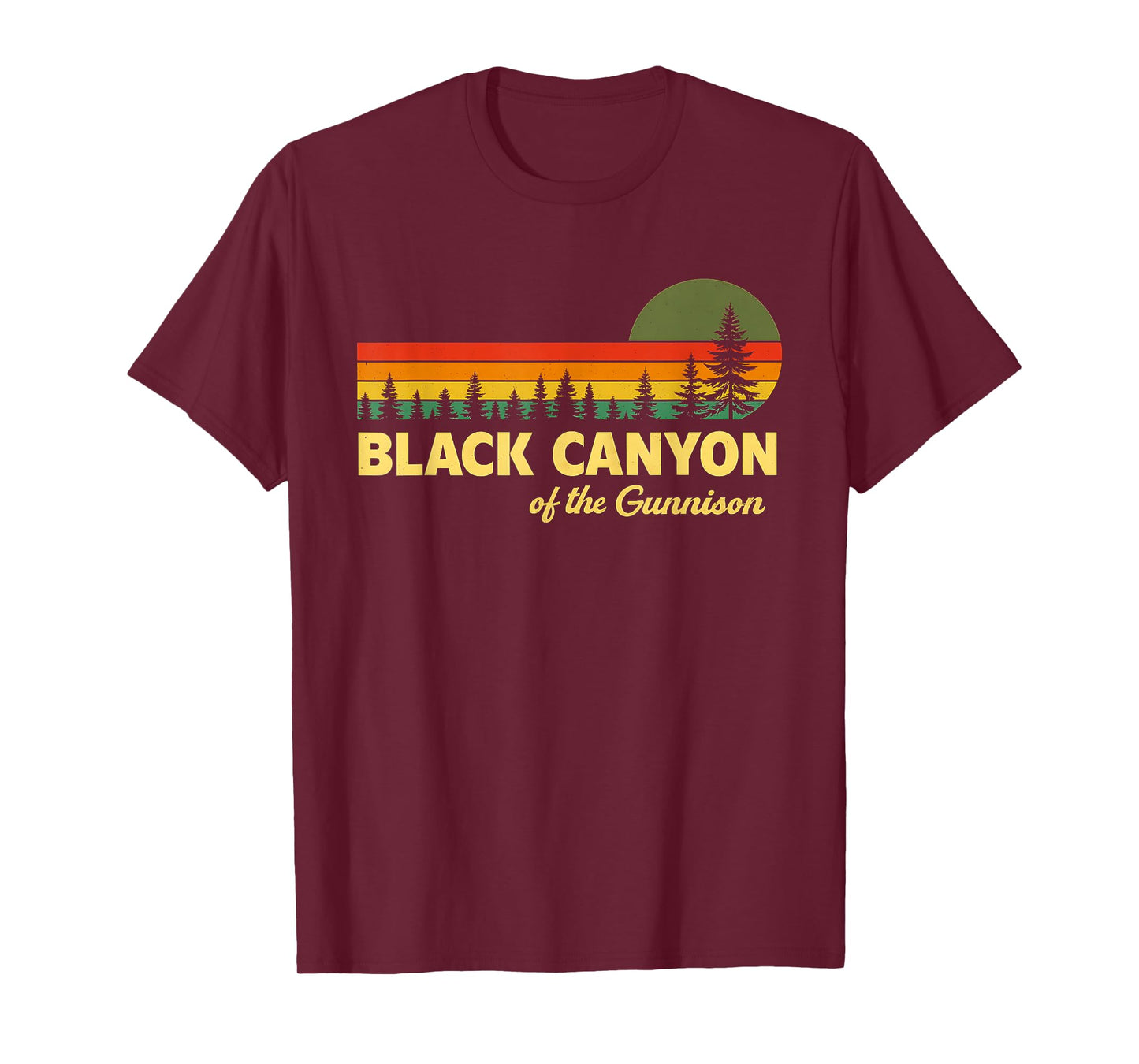 National Park Hiking Vintage Black Canyon The Gunnison T-Shirt