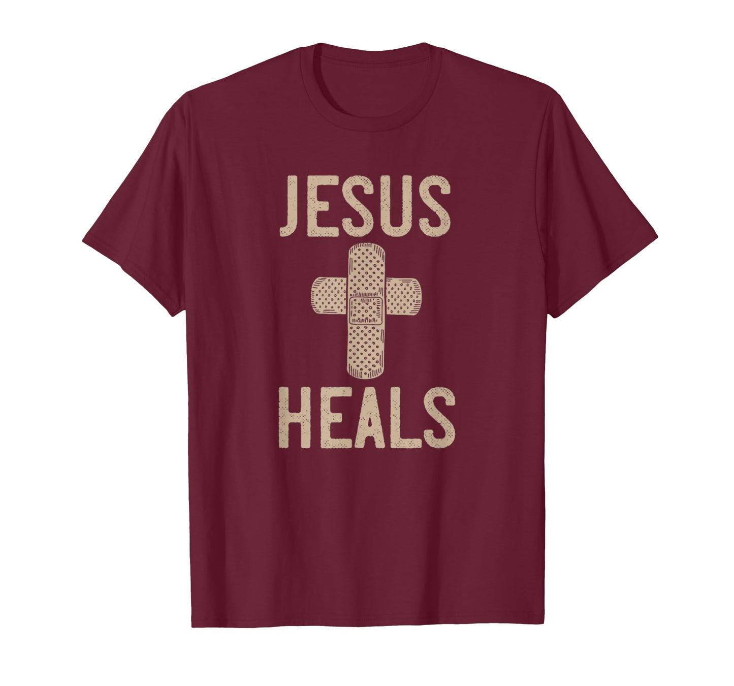 Jesus Heals Band Aid Cross T-Shirt