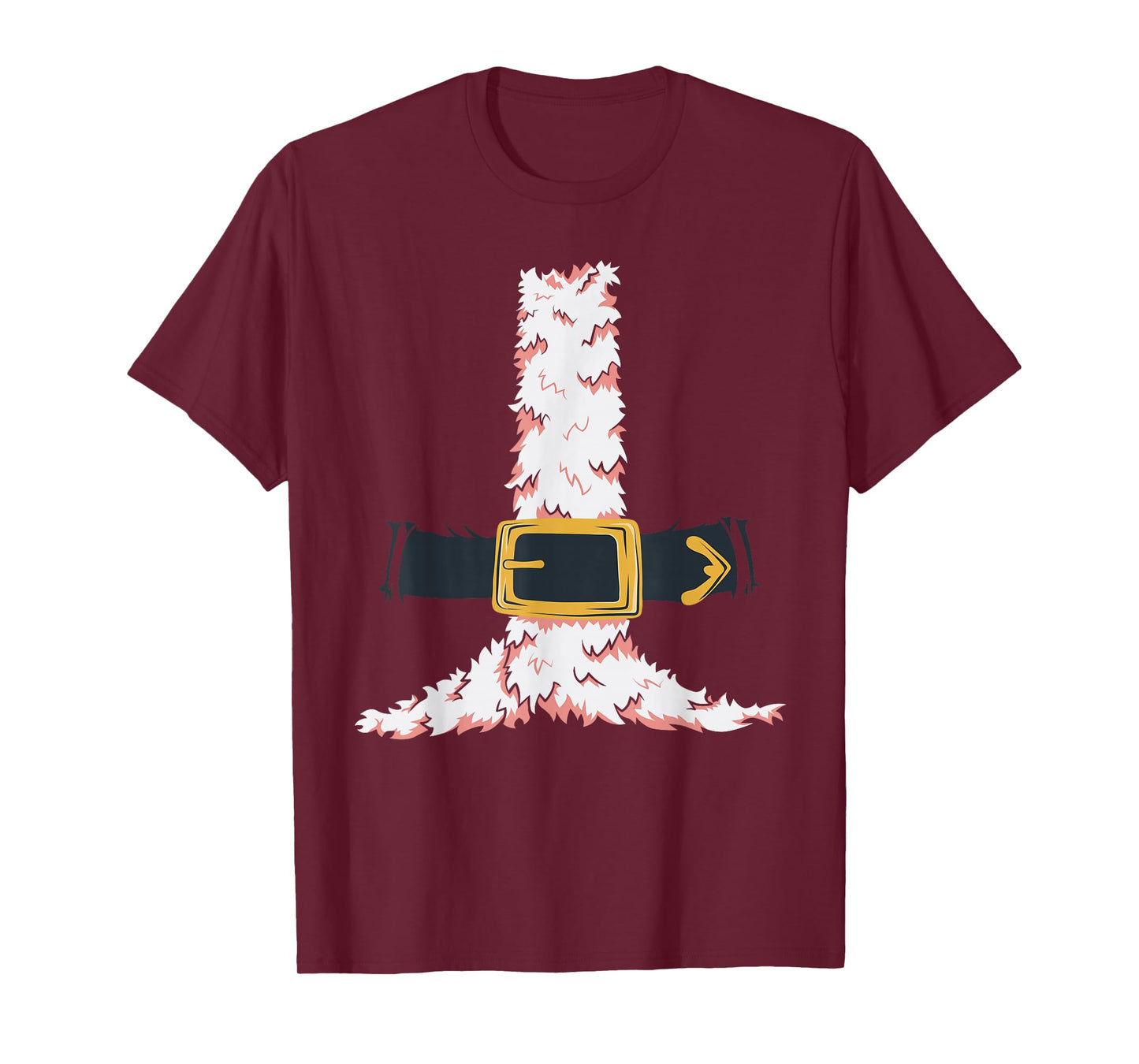 Funny Santa Claus Suit Retro Christmas Jacket Belt T-Shirt