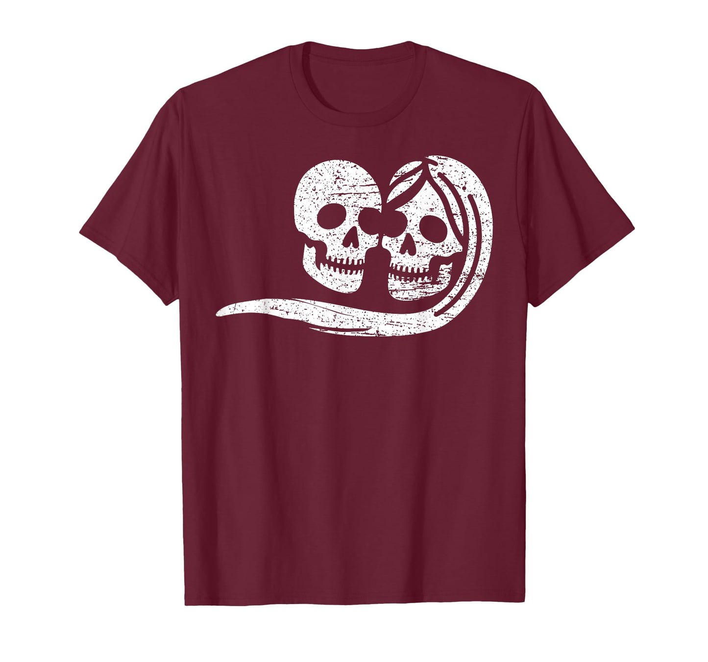 Halloween Couple Skulls - Halloween T-Shirt