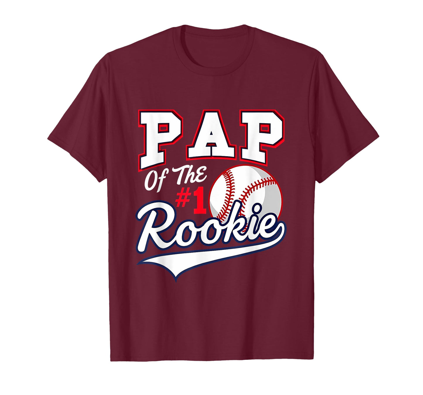 Retro Daddy Pap Of The Number 1 Rookie Baseball T-Shirt