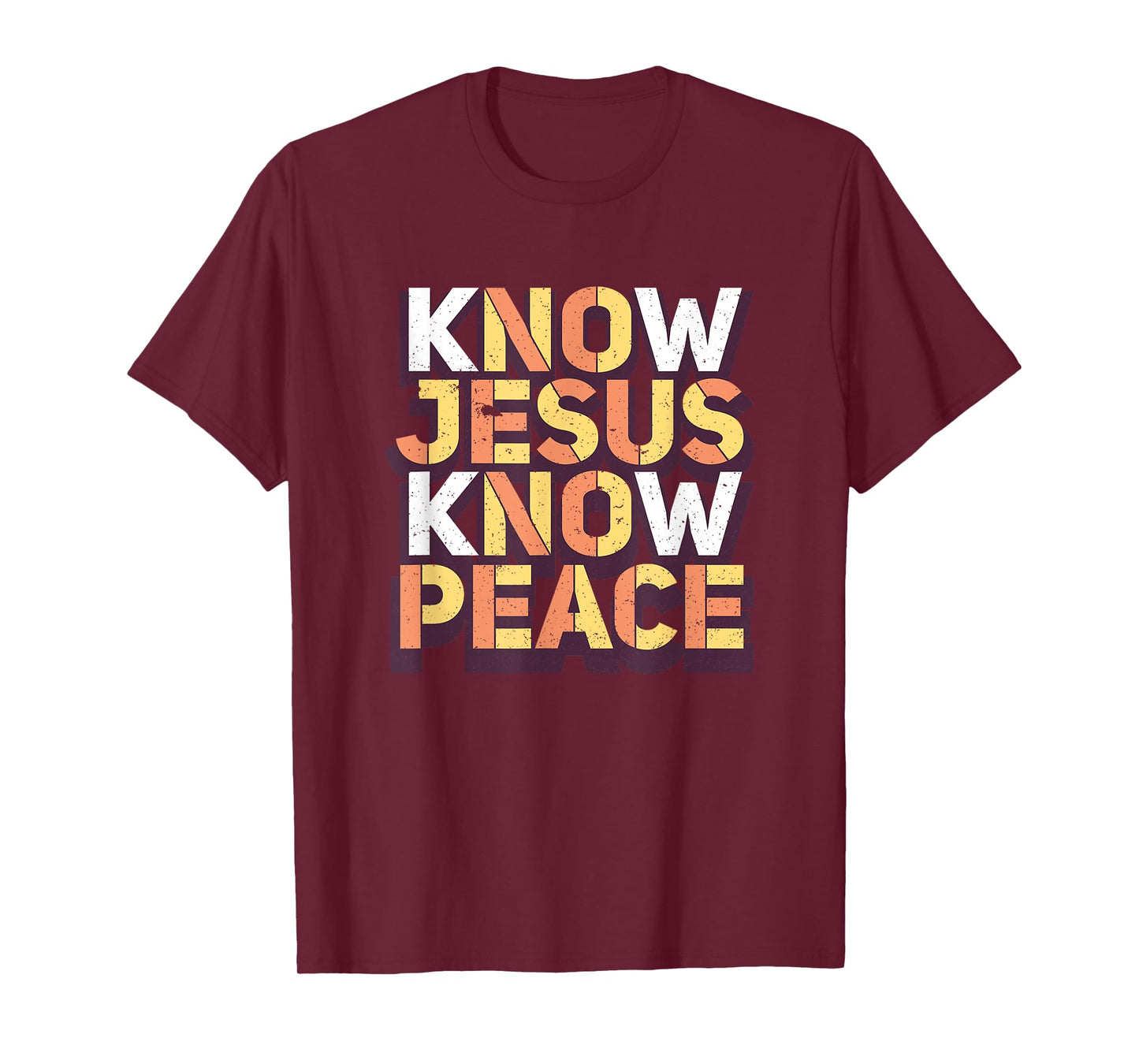 Know Jesus Know Peace Christian Religious Matching Gift T-Shirt