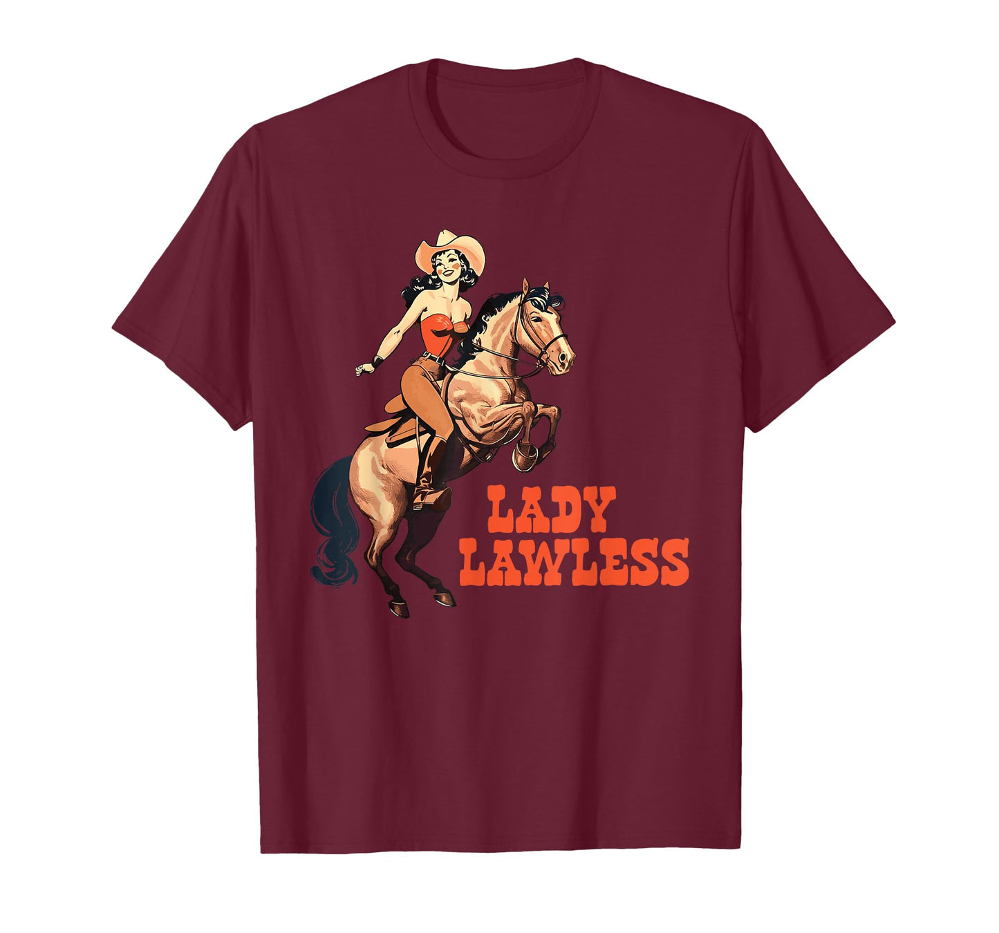 Lady Lawless Western cowgirl aesthetic vintage T-Shirt