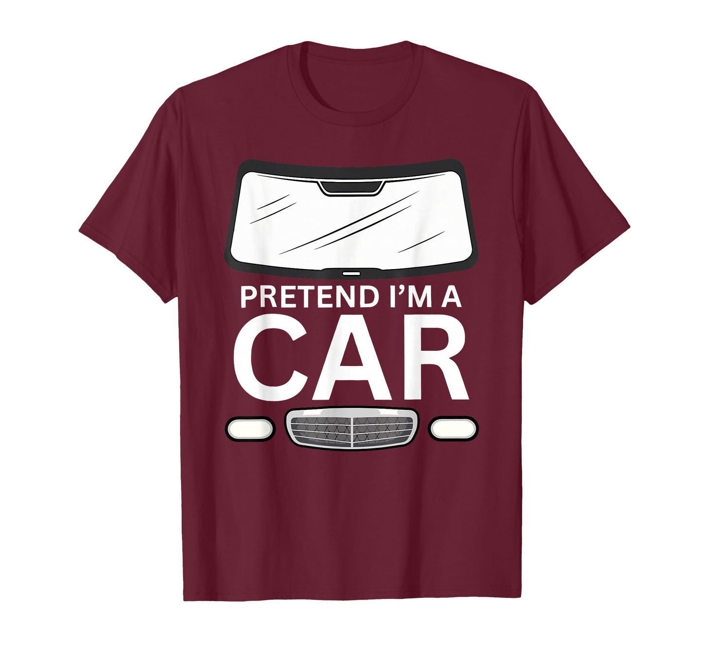 Pretend I'm A Car Costume Funny Halloween Men Women Kids T-Shirt