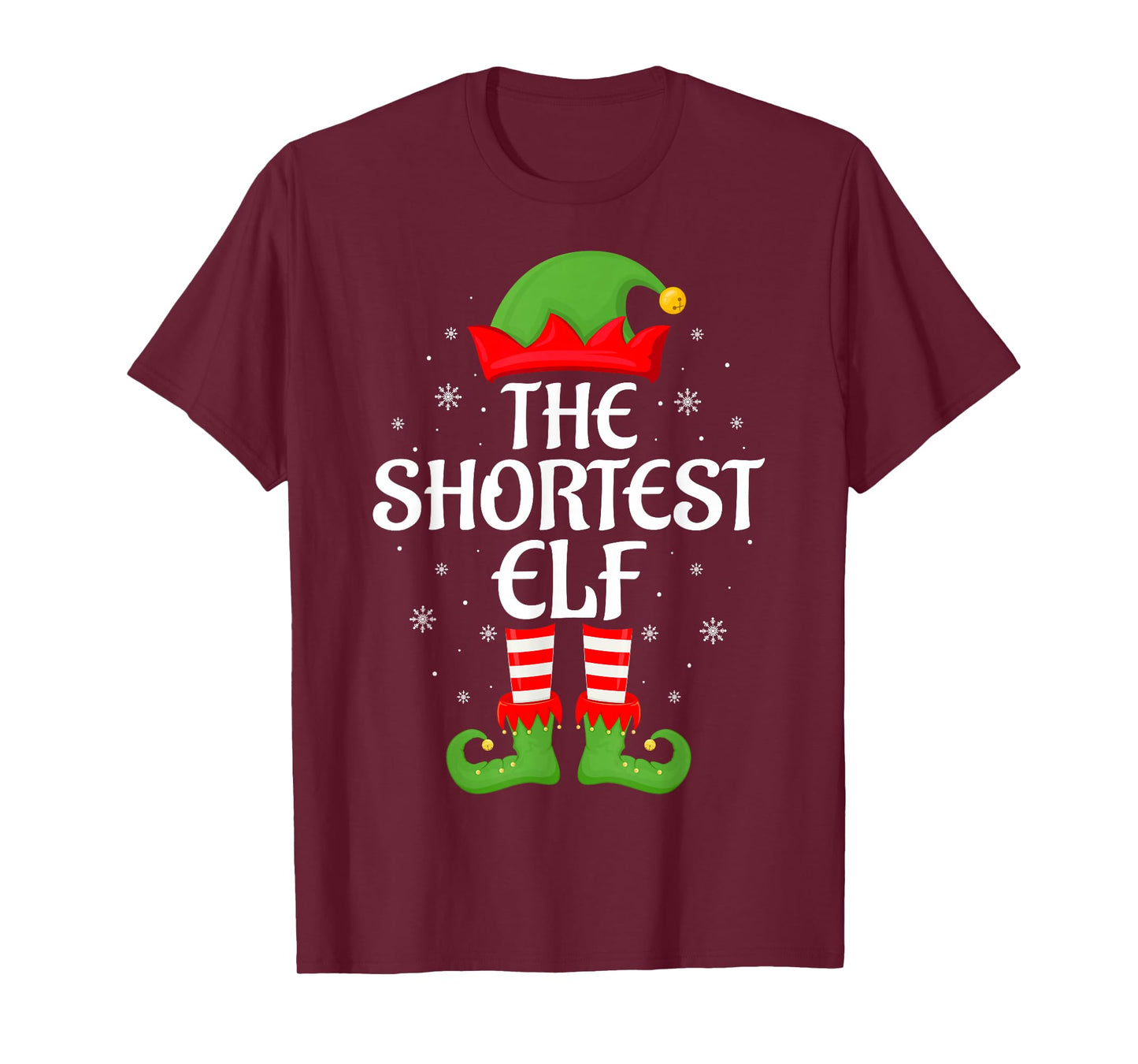 Shortest Elf Xmas Family Matching Elf Squad Christmas T-Shirt