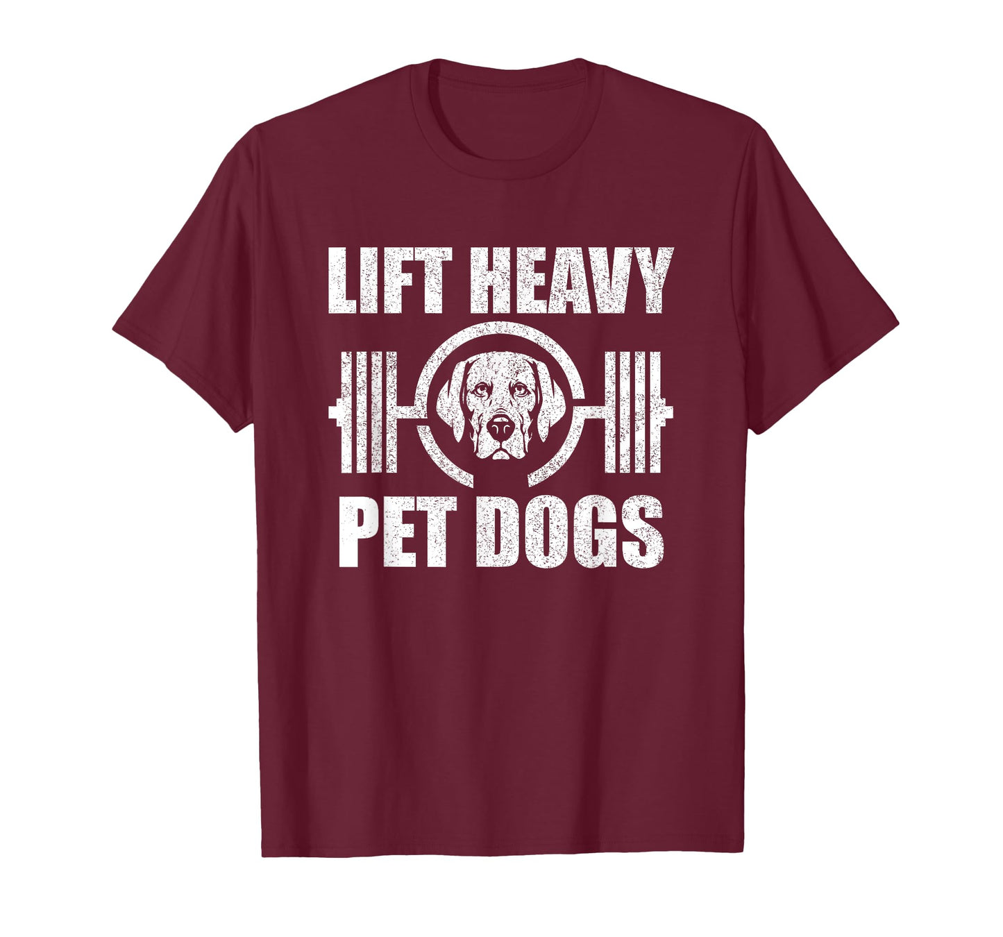 Lift Heavy Pet Dogs Bodybuilding Weightlifting Dog Lover T-Shirt for Men Women Girls Kids