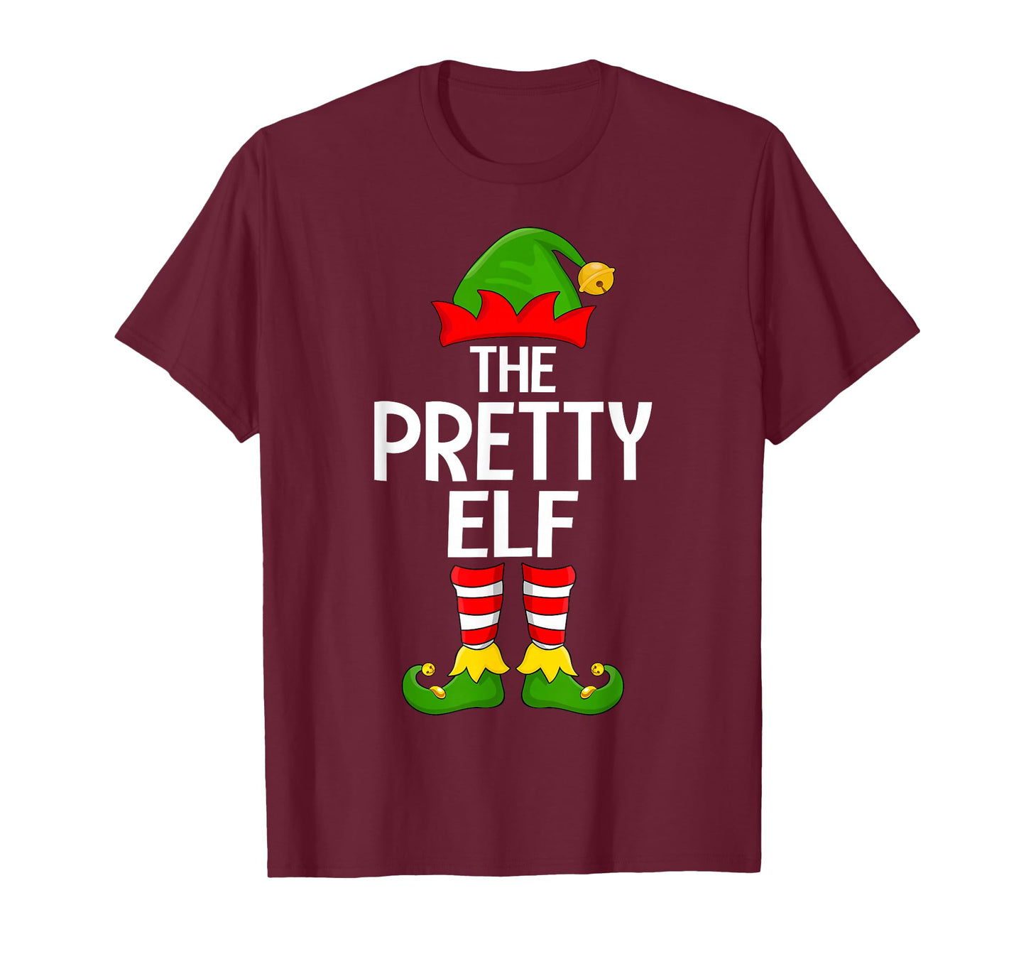 Pretty Elf Xmas Matching Family Elf Squad Christmas T-Shirt