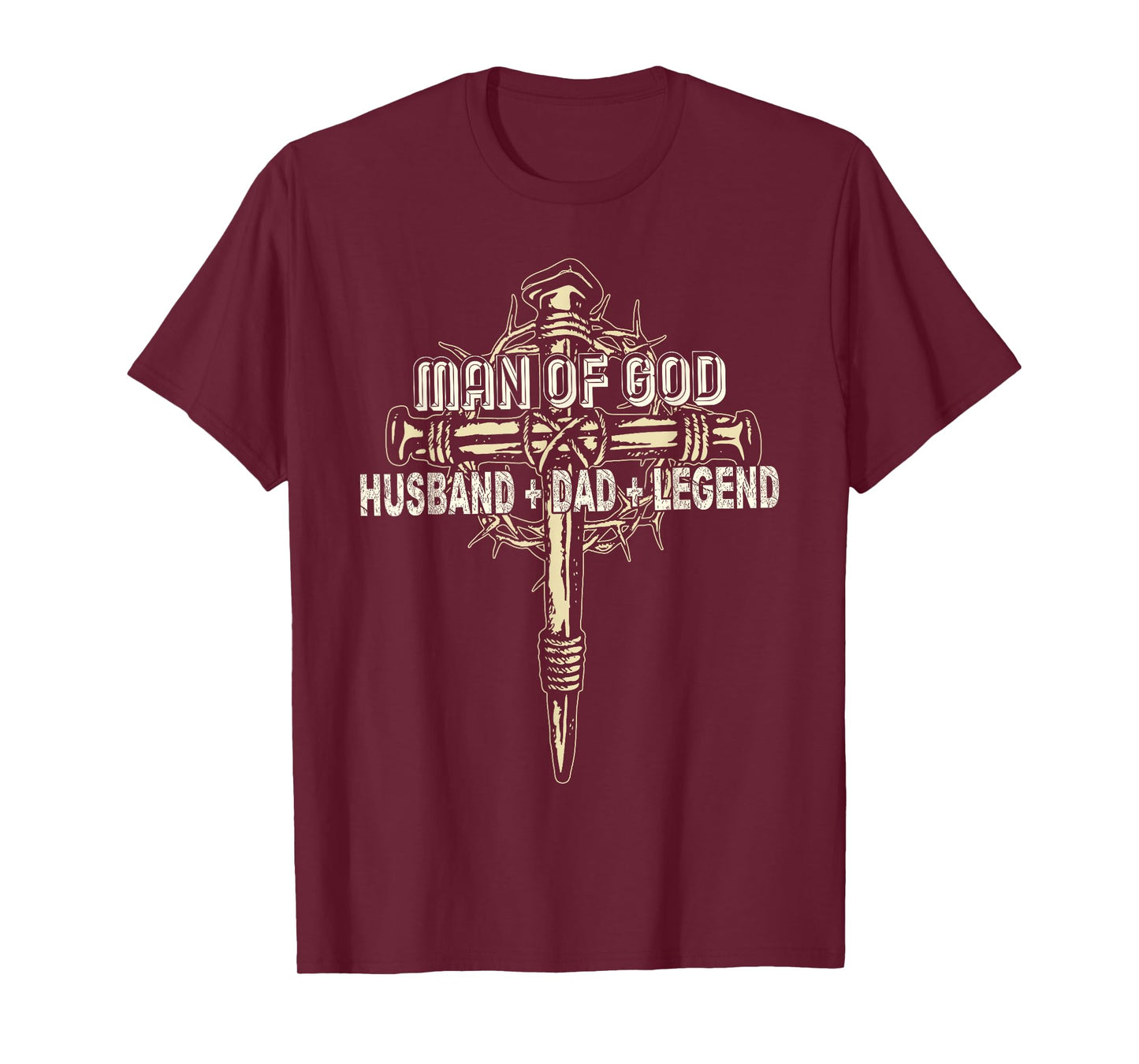 Man Of God Husband Dad Happy Father's Day Proud Christian T-Shirt