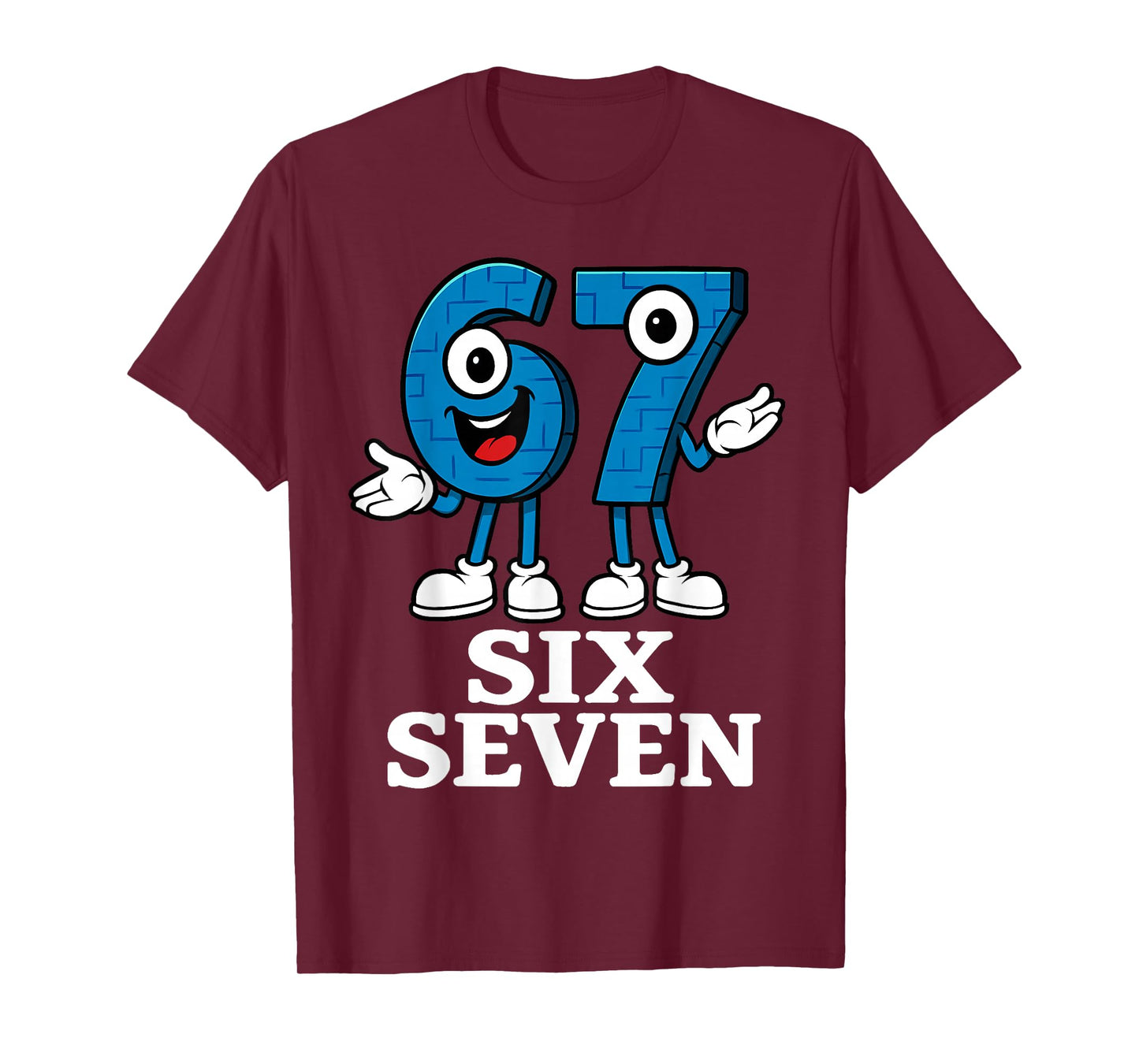 67 Six Seven 6-7 - Funny Italian Brainrot Kids Gaming Meme T-Shirt