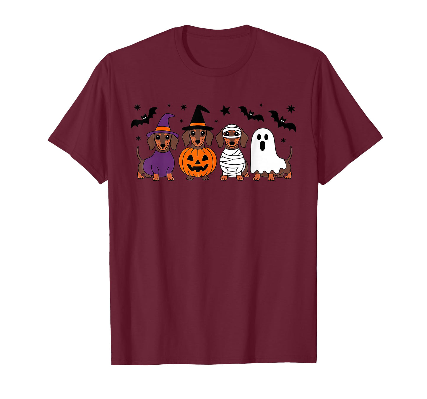 Halloween Dachshund Dogs Funny Costume Spooky T-Shirt