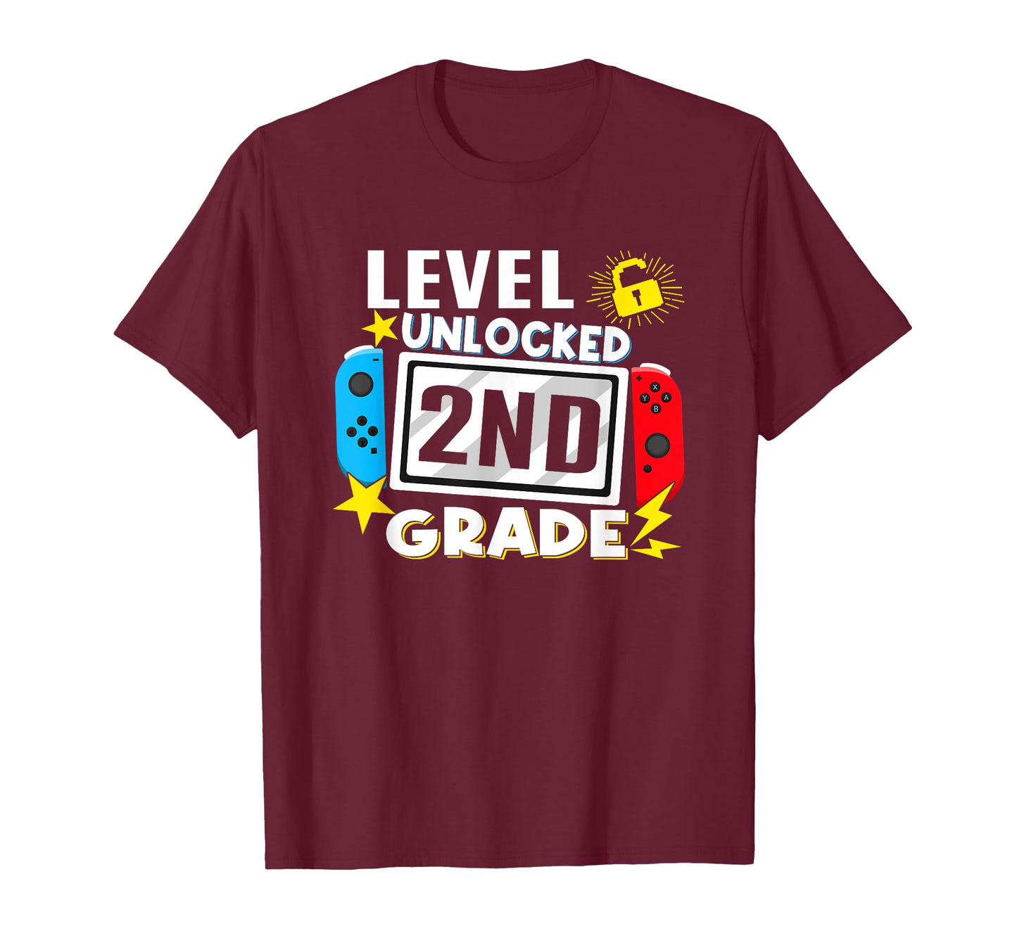 First Day Of 2nd Grade Level Unlocked Game Back To School T-Shirt