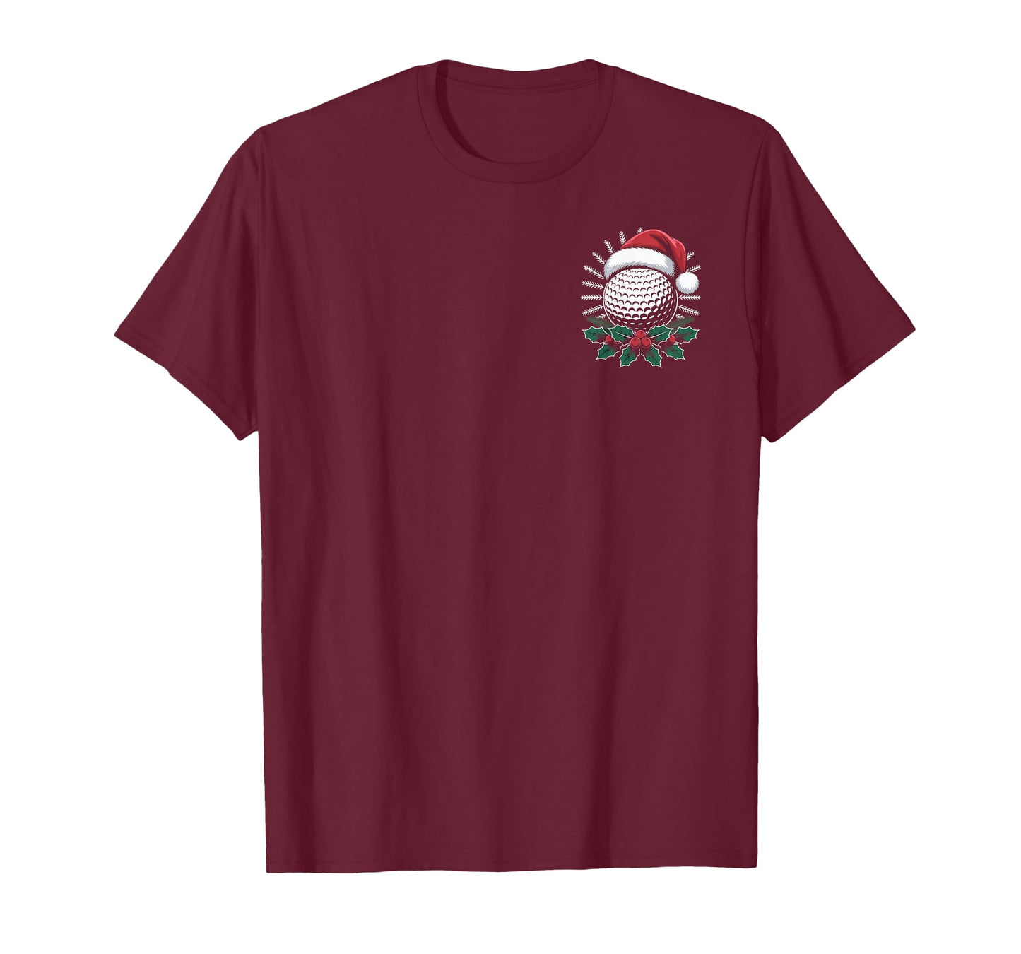 Funny Santa Golf Christmas Holiday Look for Men Women T-Shirt