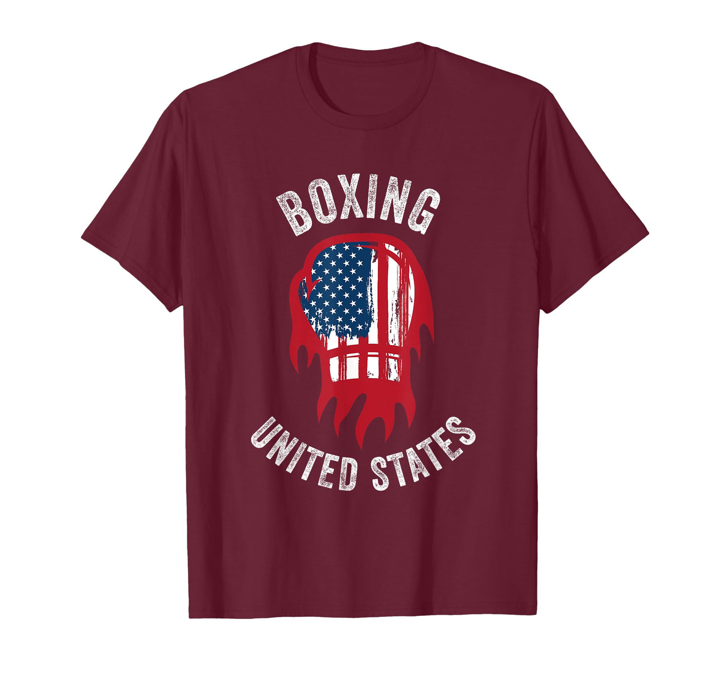 Boxing USA Support the Team Shirt USA Flag Boxer T-Shirt