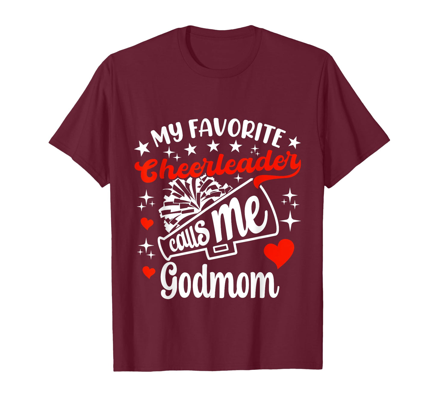 Funny My Favorite Cheerleader Calls Me Godmom Cheerleading T-Shirt