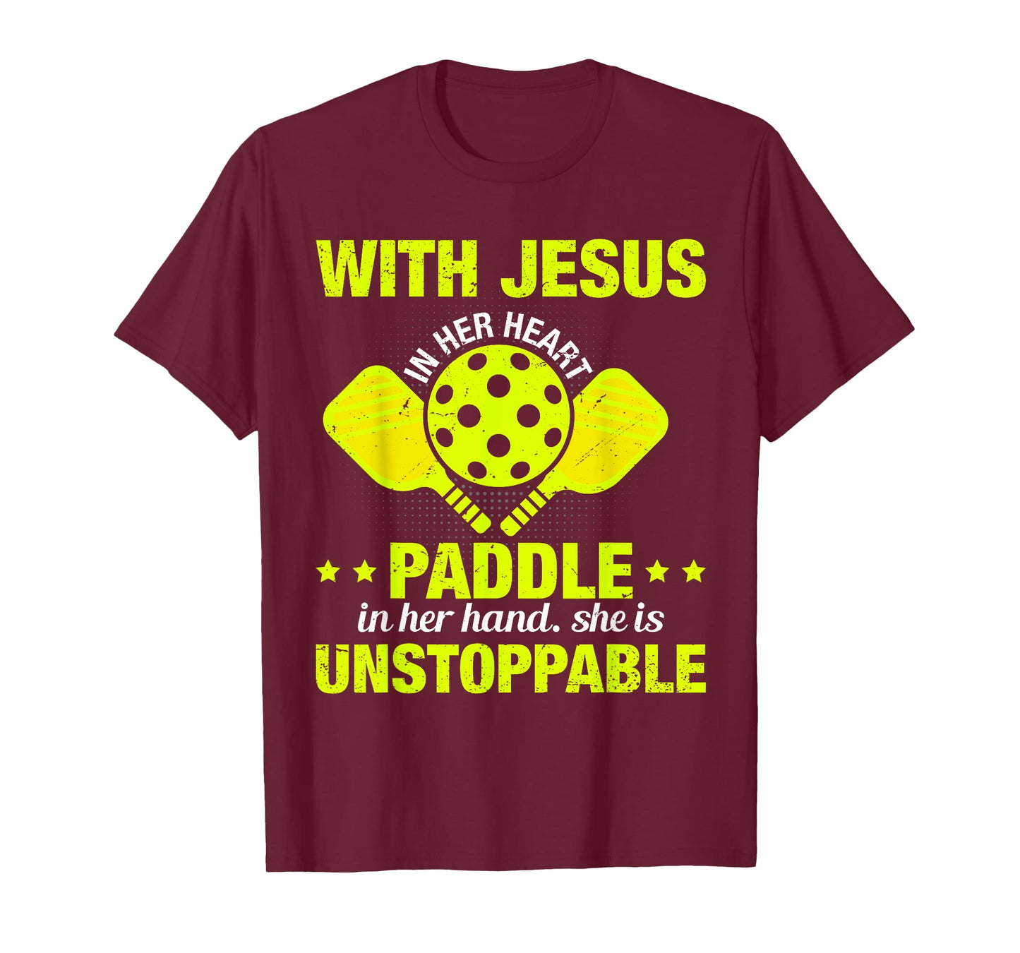 Christian Pickleball Girl Women Religious Jesus Pickleball T-Shirt