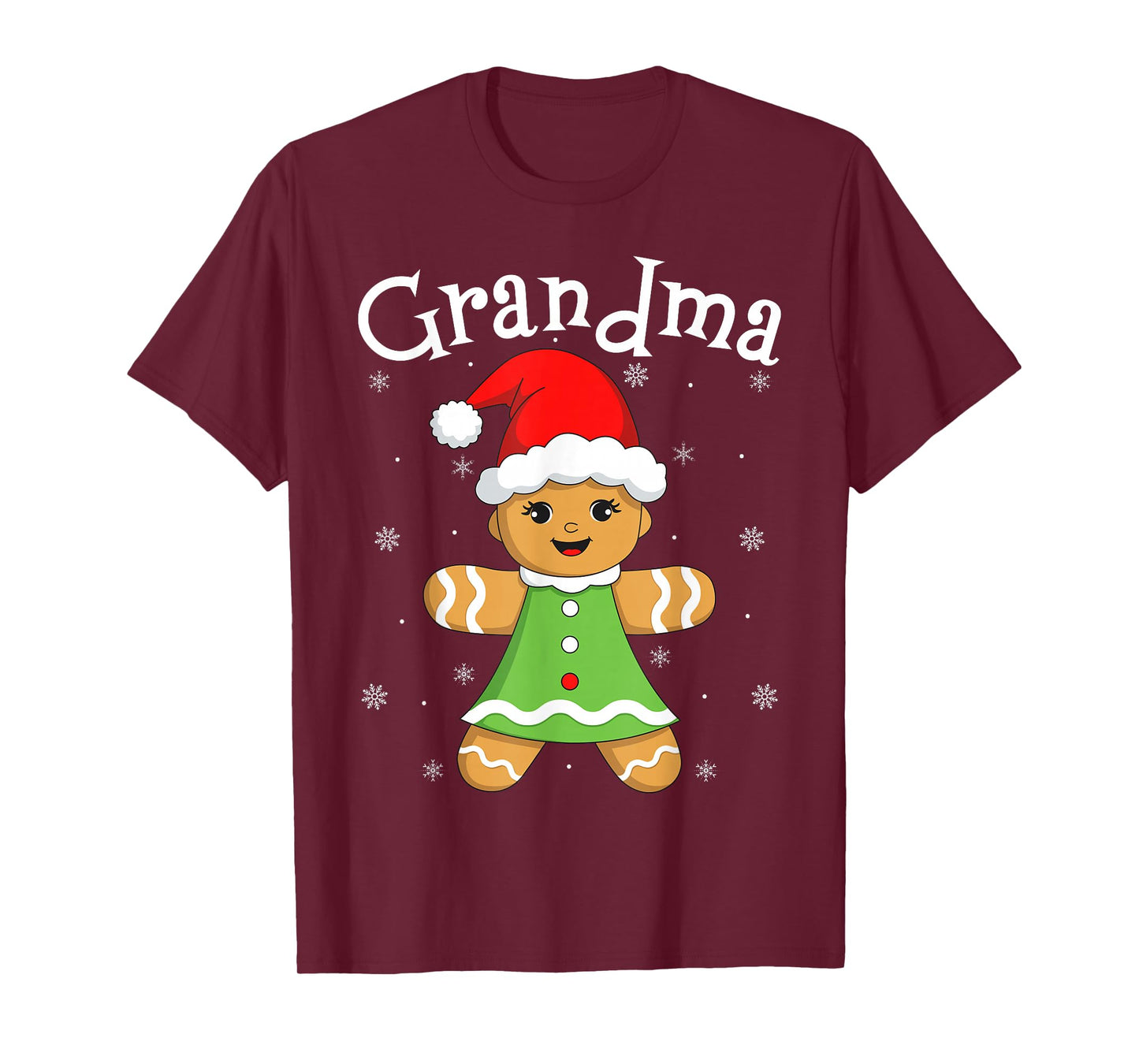 Gingerbread Grandma Women Matching Family Christmas Baking T-Shirt