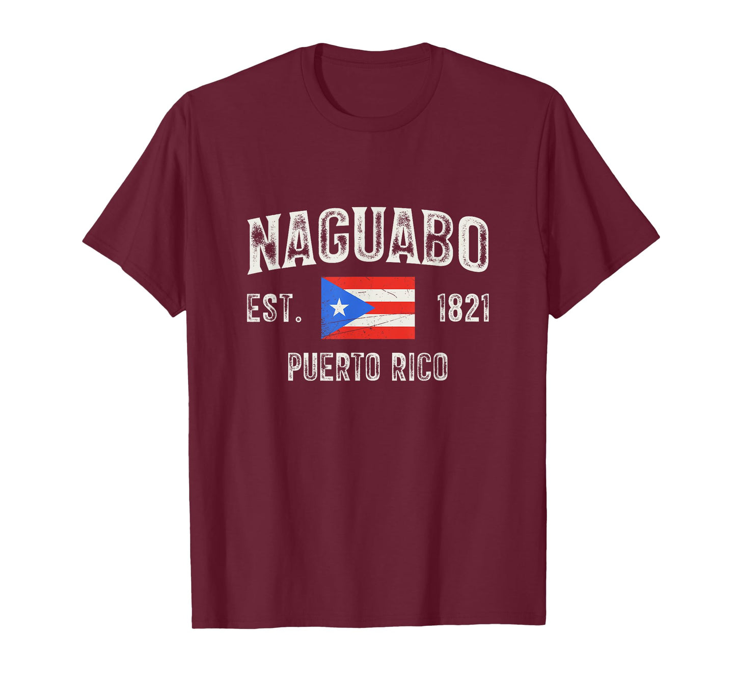 Naguabo Puerto Rico 1821, Puerto Rico Flag T-Shirt