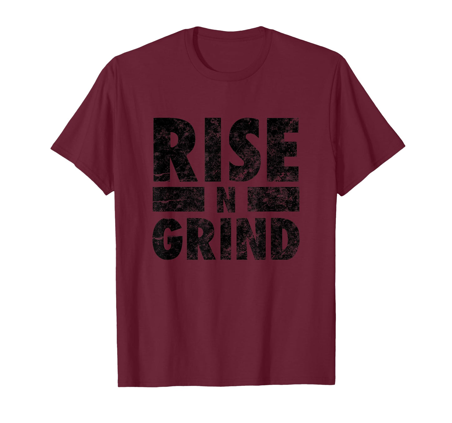 Gym Kiss Men's Grey Classic Fit Rise N Grind Workout T-Shirt, Small