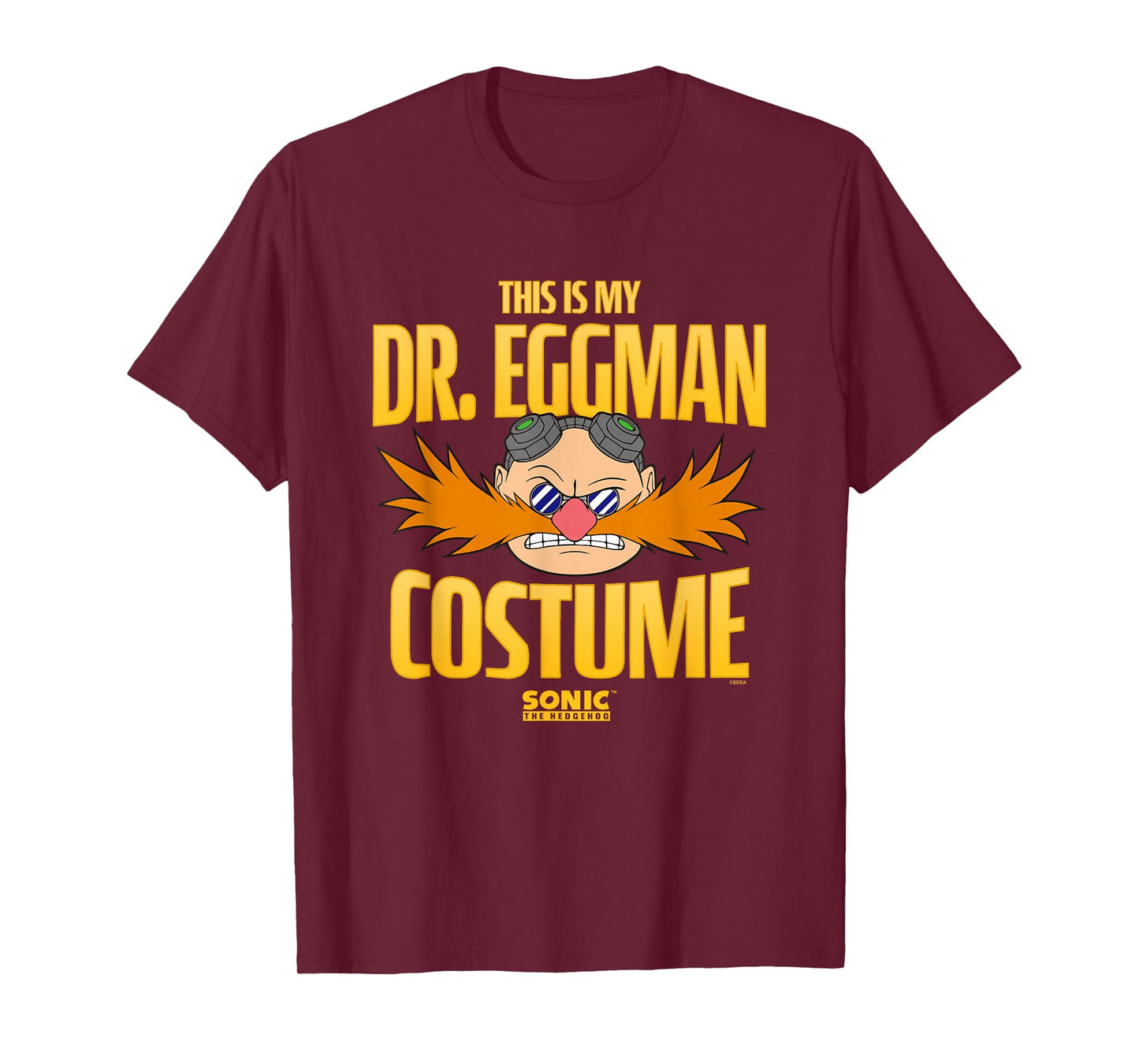 Sonic The Hedgehog Halloween This Is My Dr. Eggman Costume T-Shirt