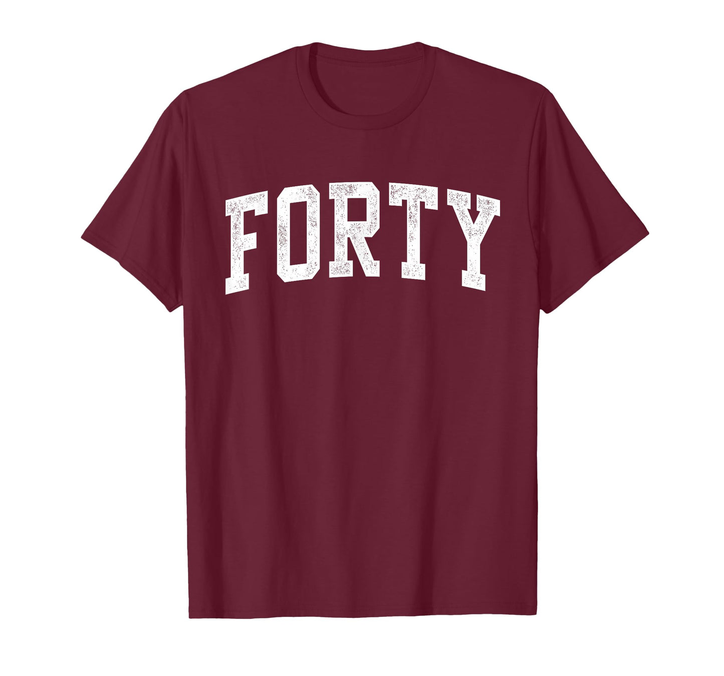 Forty Minimalist 40th Birthday Design 40-Year-Old T-Shirt