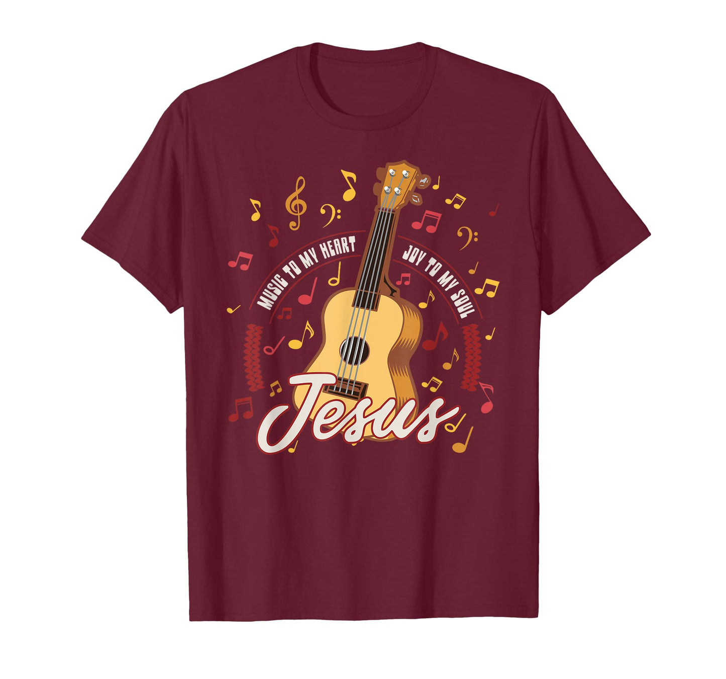 Jesus Is The Music Of My Heart Guitar Christian T-Shirt