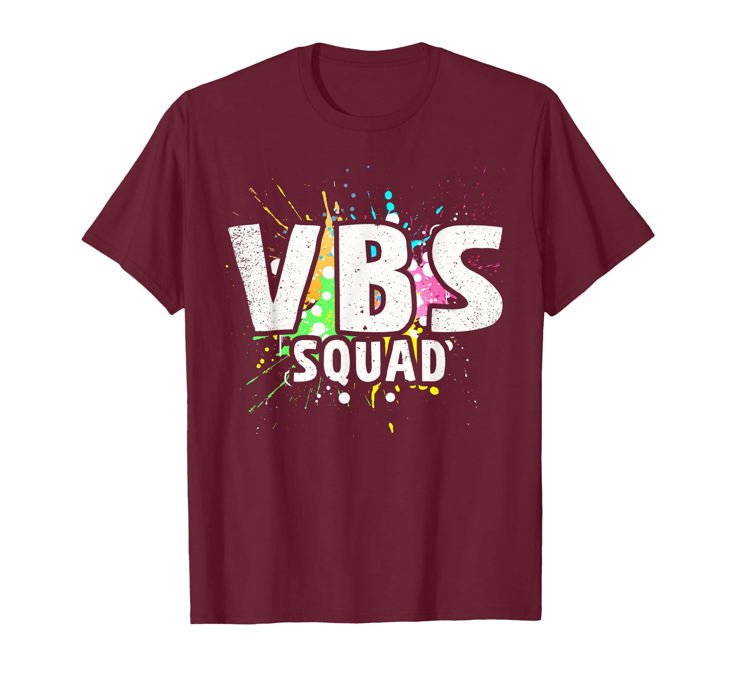 I Love VBS 2023 Squad Vacation Bible School Paint Splatter T-Shirt