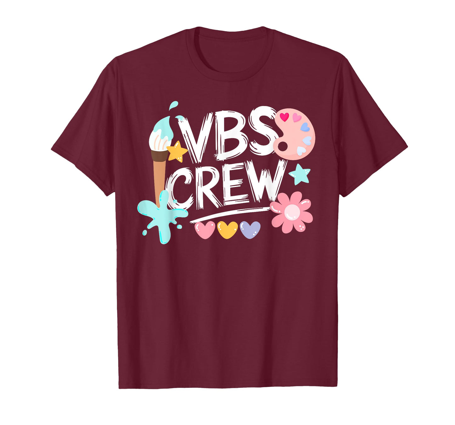 VBS Crew Vacation Bible School Paint Arts VBS Kids Volunteer T-Shirt