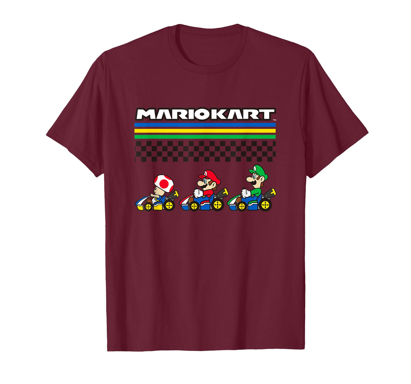 Mario Kart Rainbow Rally Character Line Up T-Shirt