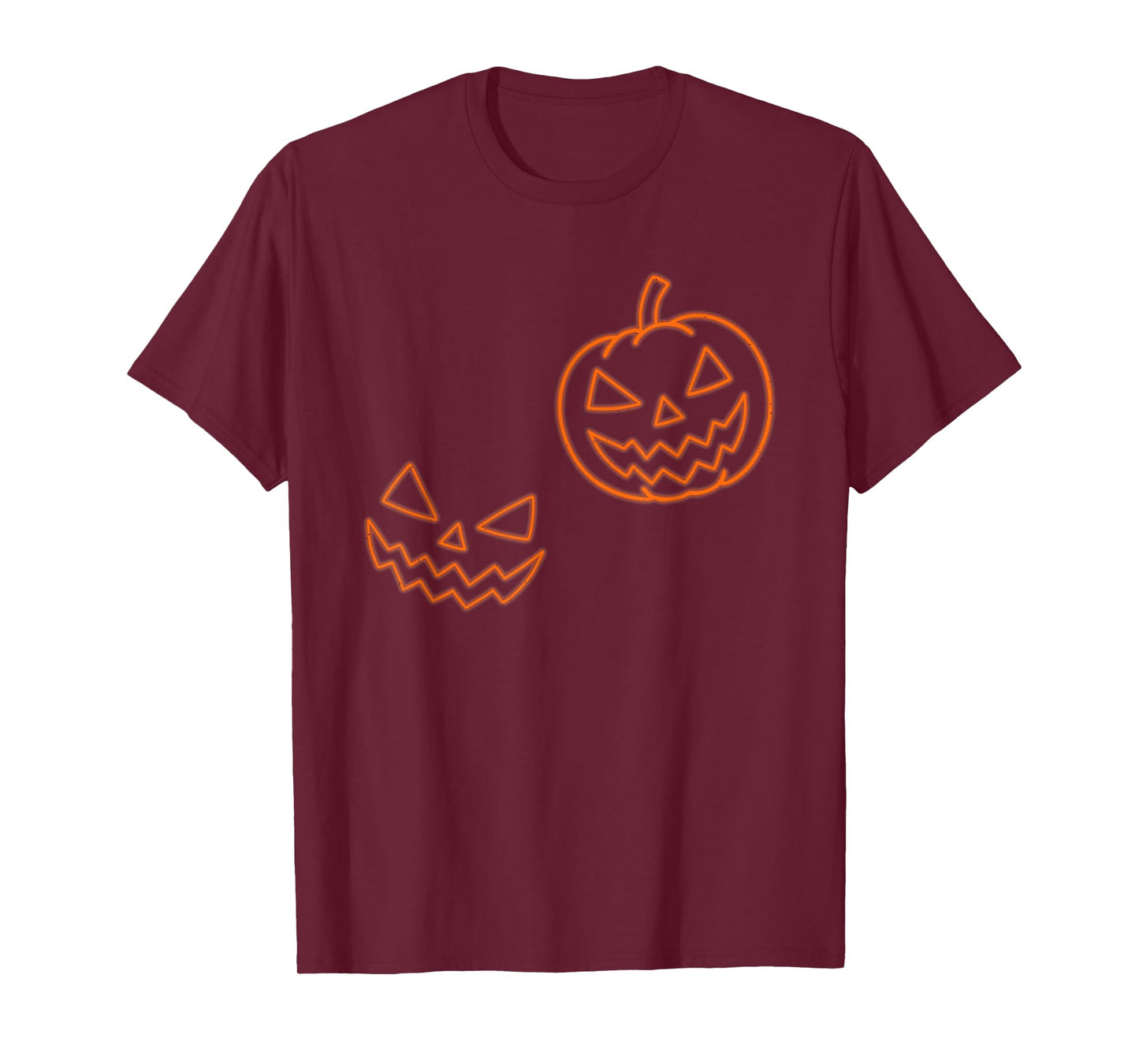 Pumpkin Face Halloween Scary Jack O Lantern Spooky Season T-Shirt