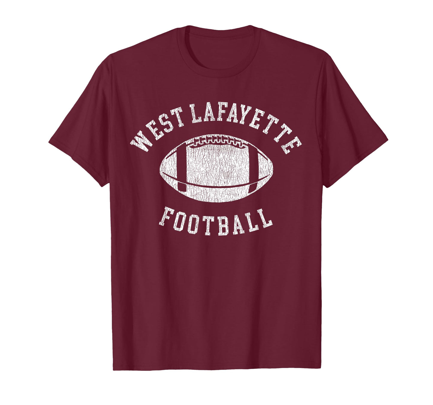 West Lafayette Football Distressed Vintage 80's Throwback T-Shirt