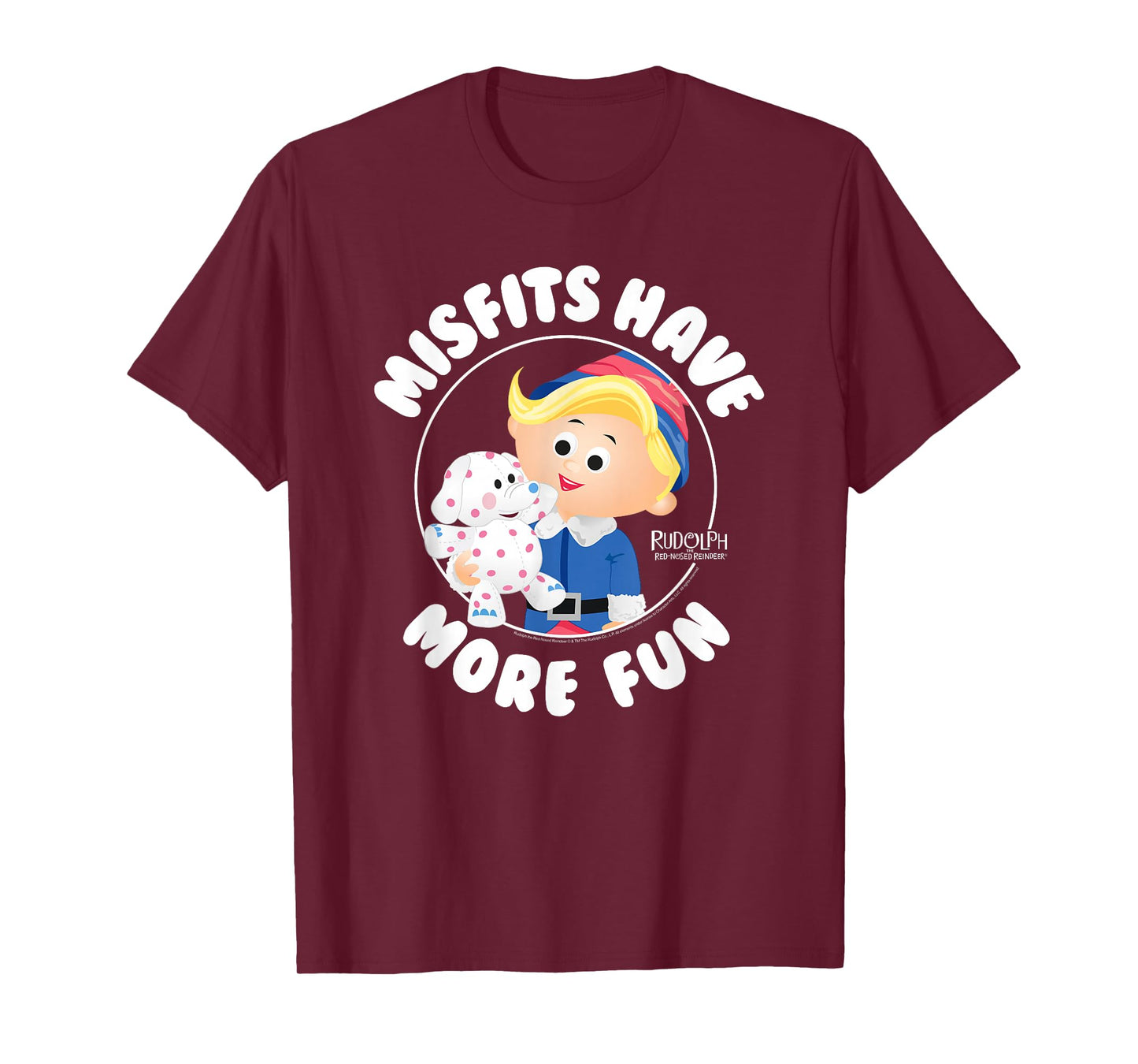 Rudolph Misfits Have More Fun Hermey Retro Christmas T-Shirt