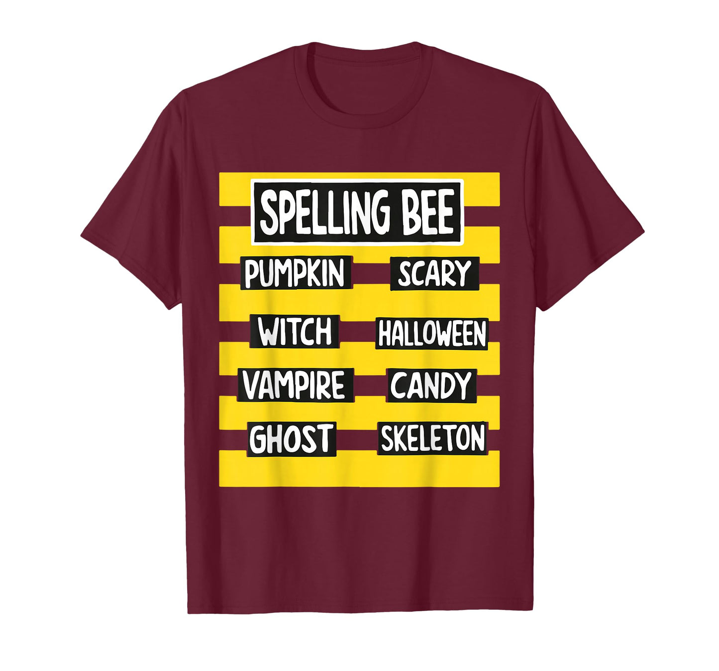 Funny Pun Halloween Costume for Teachers spelling bee T-Shirt