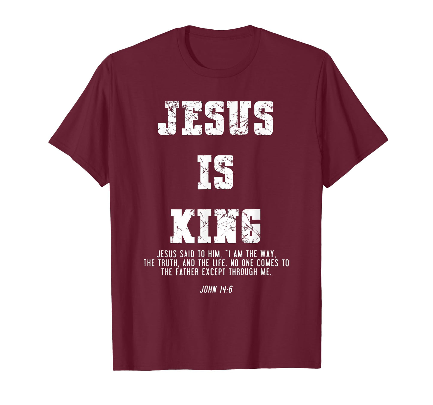 Vintage Jesus Is King Jesus John 14:6 Christian T-Shirt