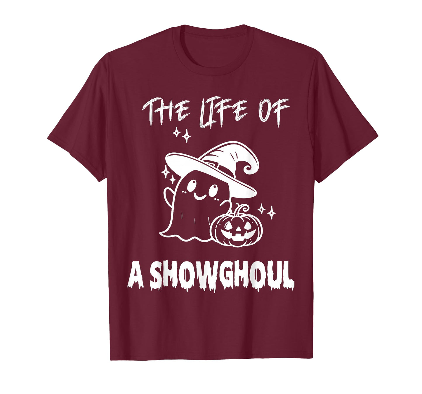 The Life of A Showghoul Halloween Retro Girl T-Shirt