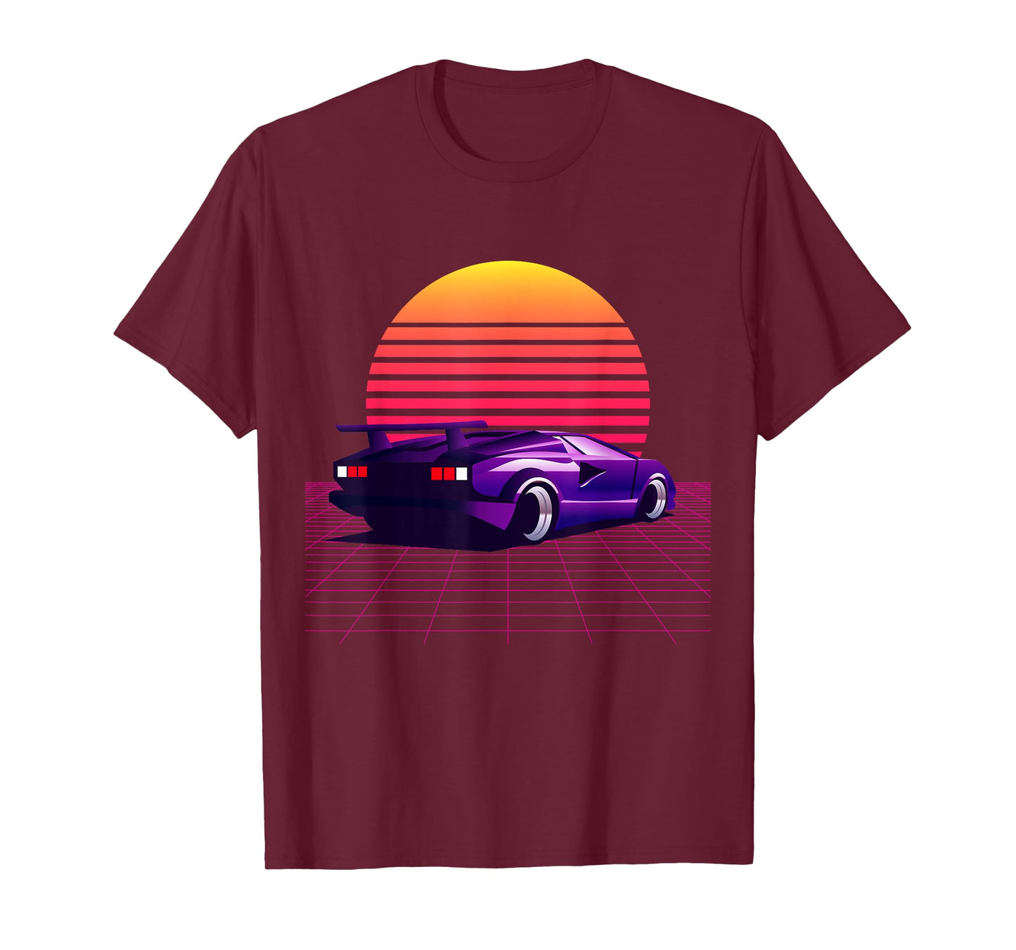 Men's Women's Vintage Retro 80's 90's Cars Graphic Design T-Shirt
