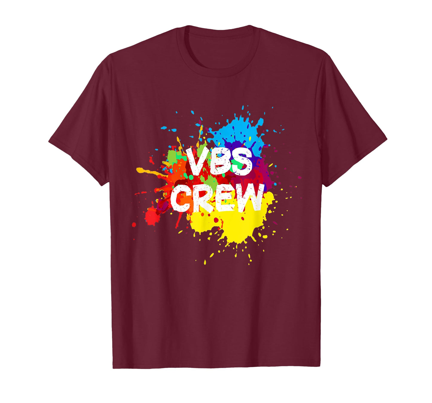 VBS 2022 Crew Vacation Bible School Paint Splatter T-Shirt