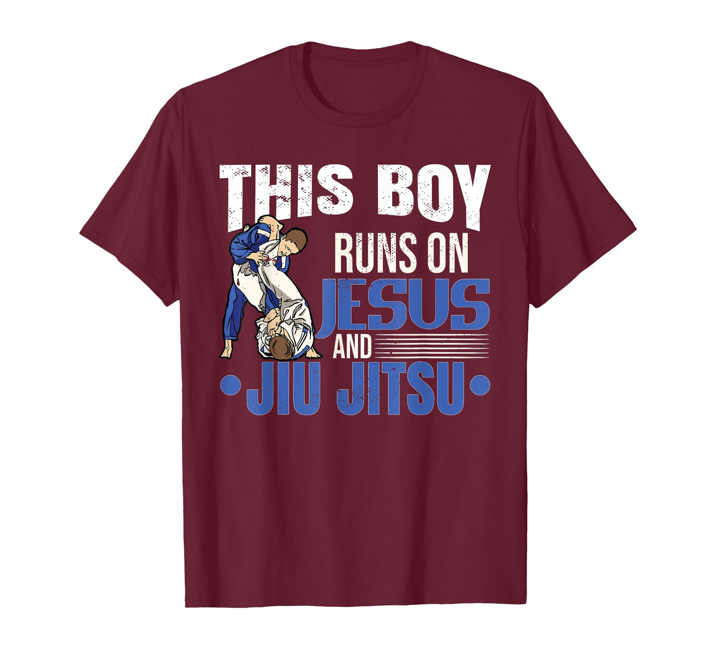 This Boy Runs On Jesus And Jiu Jitsu T-Shirt