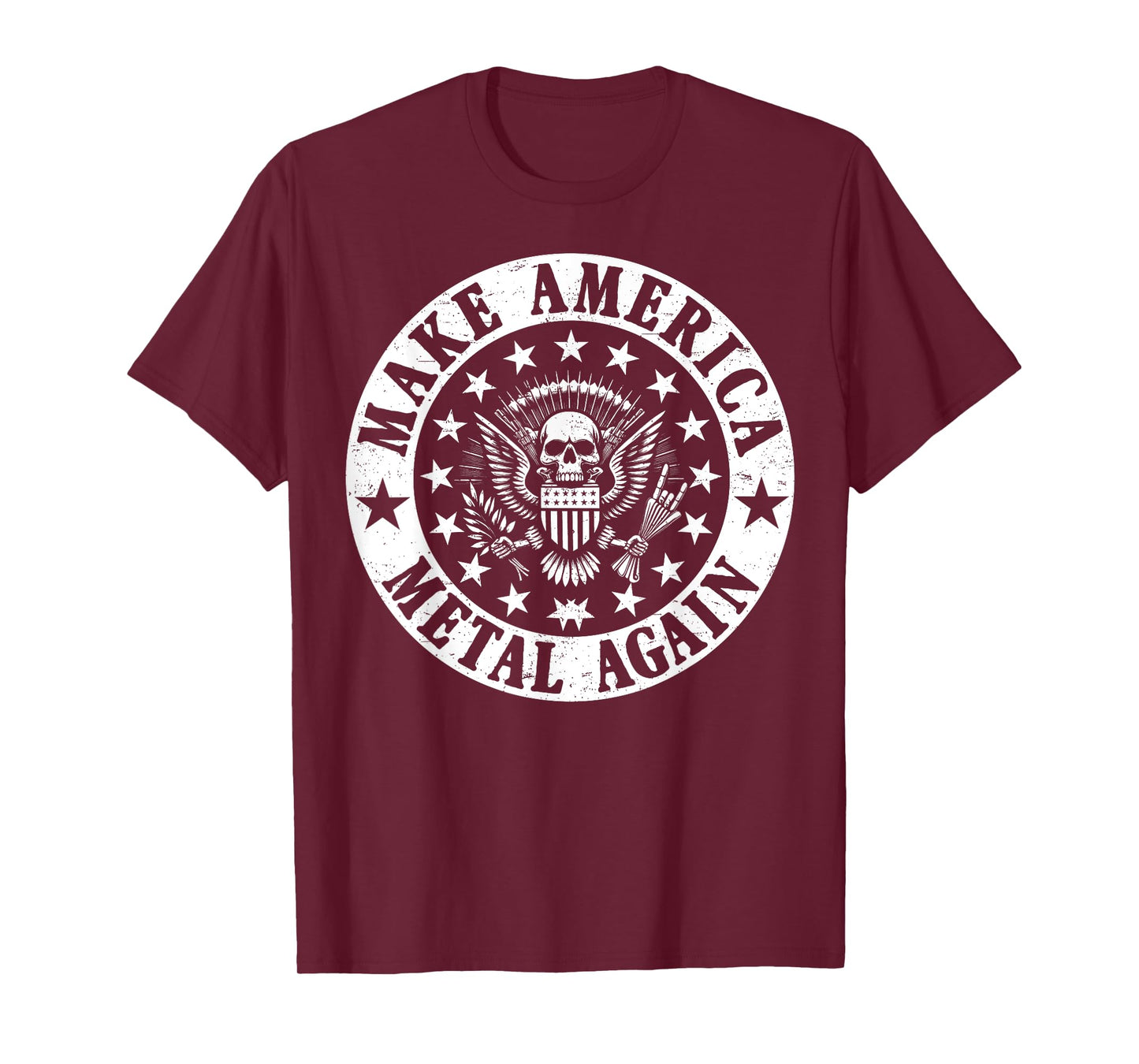 Make America Metal Again Vintage Seal Funny Apparel Tee T-Shirt