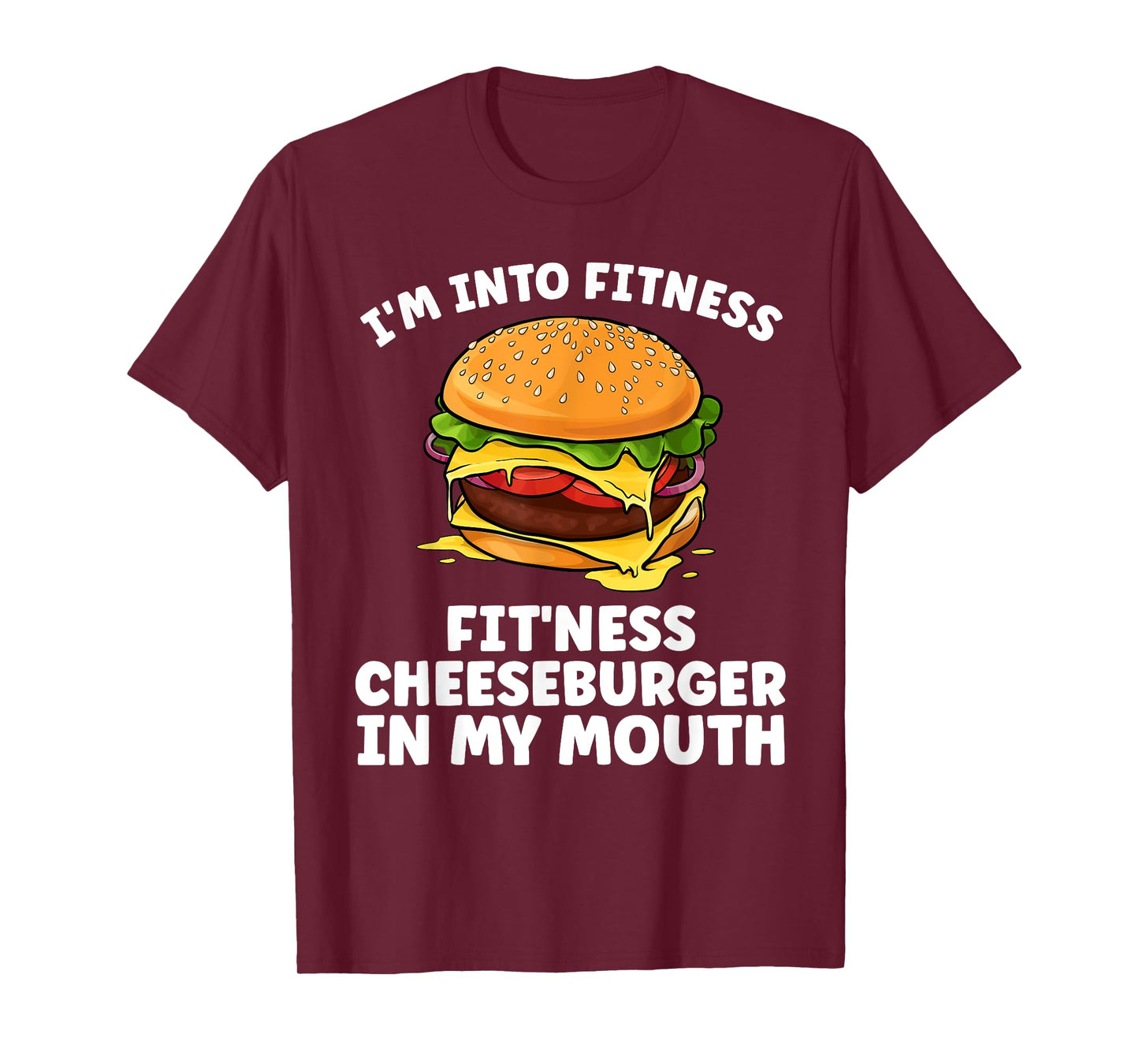 Funny Cheeseburger For Men Women Kids Burger Hamburger Lover T-Shirt